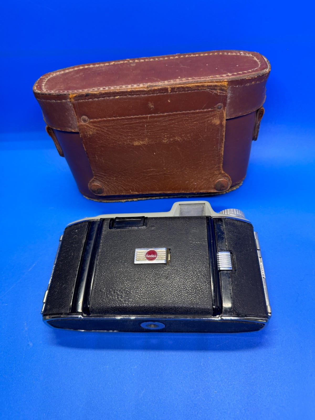 Vintage KODAK TOURIST Film Folding Camera w Case, 620 Film Size, 105 mm, f 4.5