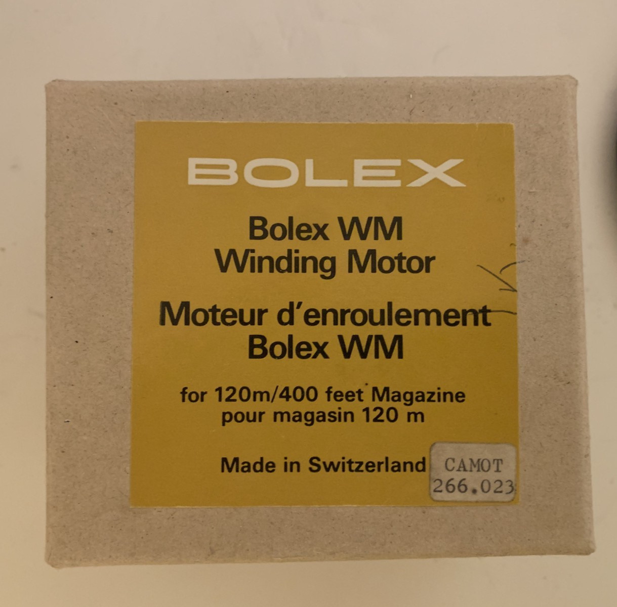 BOLEX WM MOTOR 400FT MAGAZINE TAKE-UP MOTOR for EL ESM EM 16mm movie Camera NEW!
