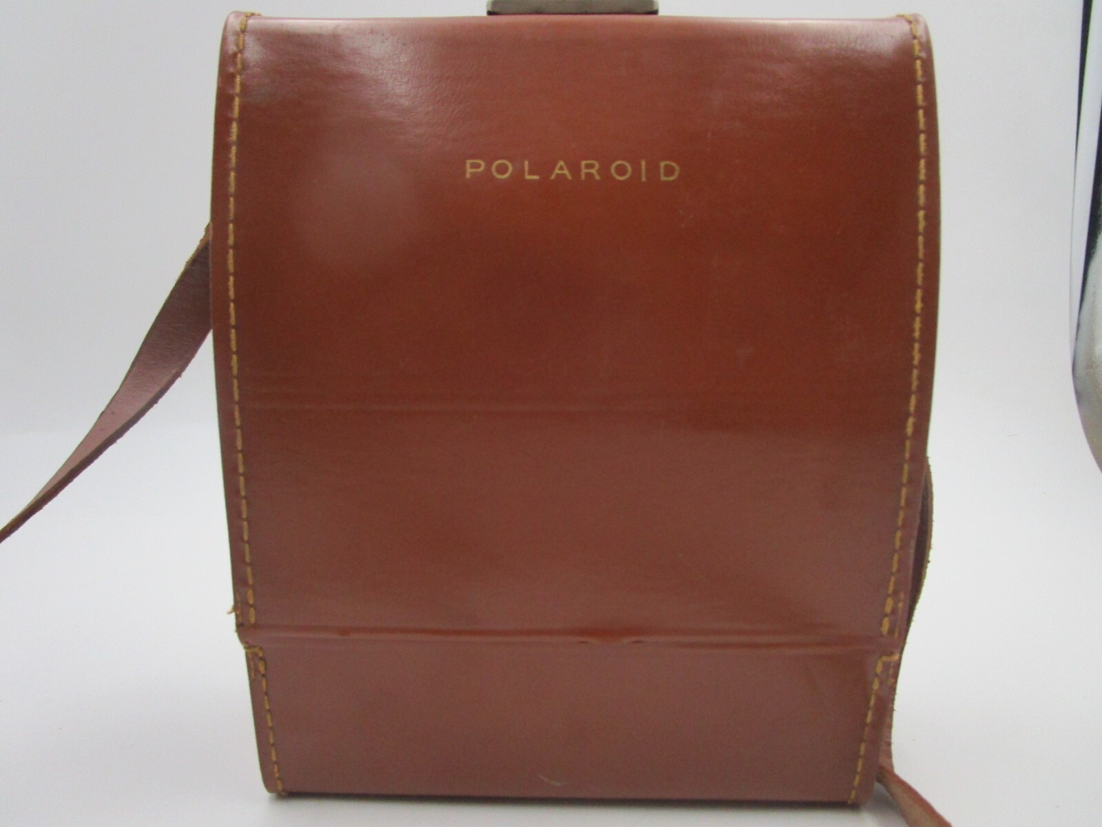Vintage Polaroid J33 Land Camera With Leather Carrying Case and Manual