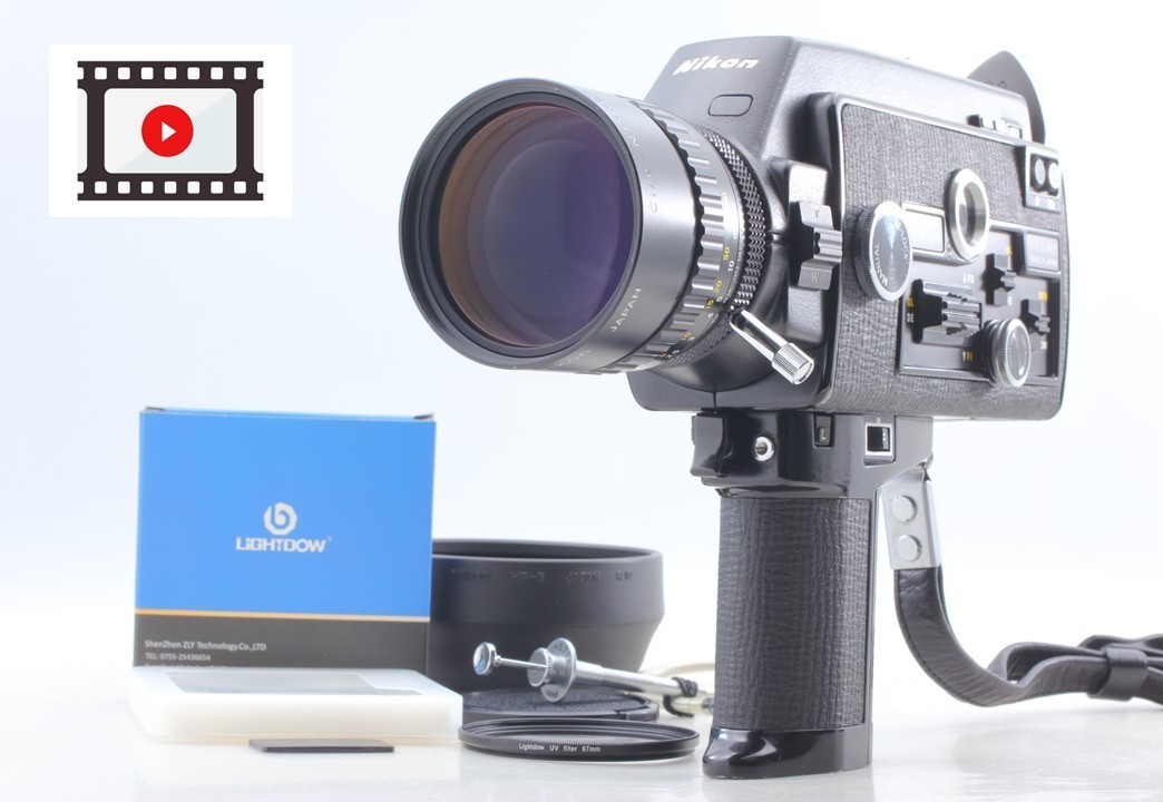 Overhauled [Near MINT w/Hood] Nikon R10 Super 8mm Movie Film Camera From JAPAN