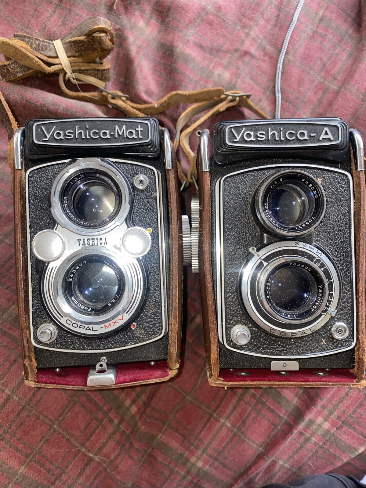 VTG Yashica- Mat And A Camera 80mm 3.5 AS-IS. Untested