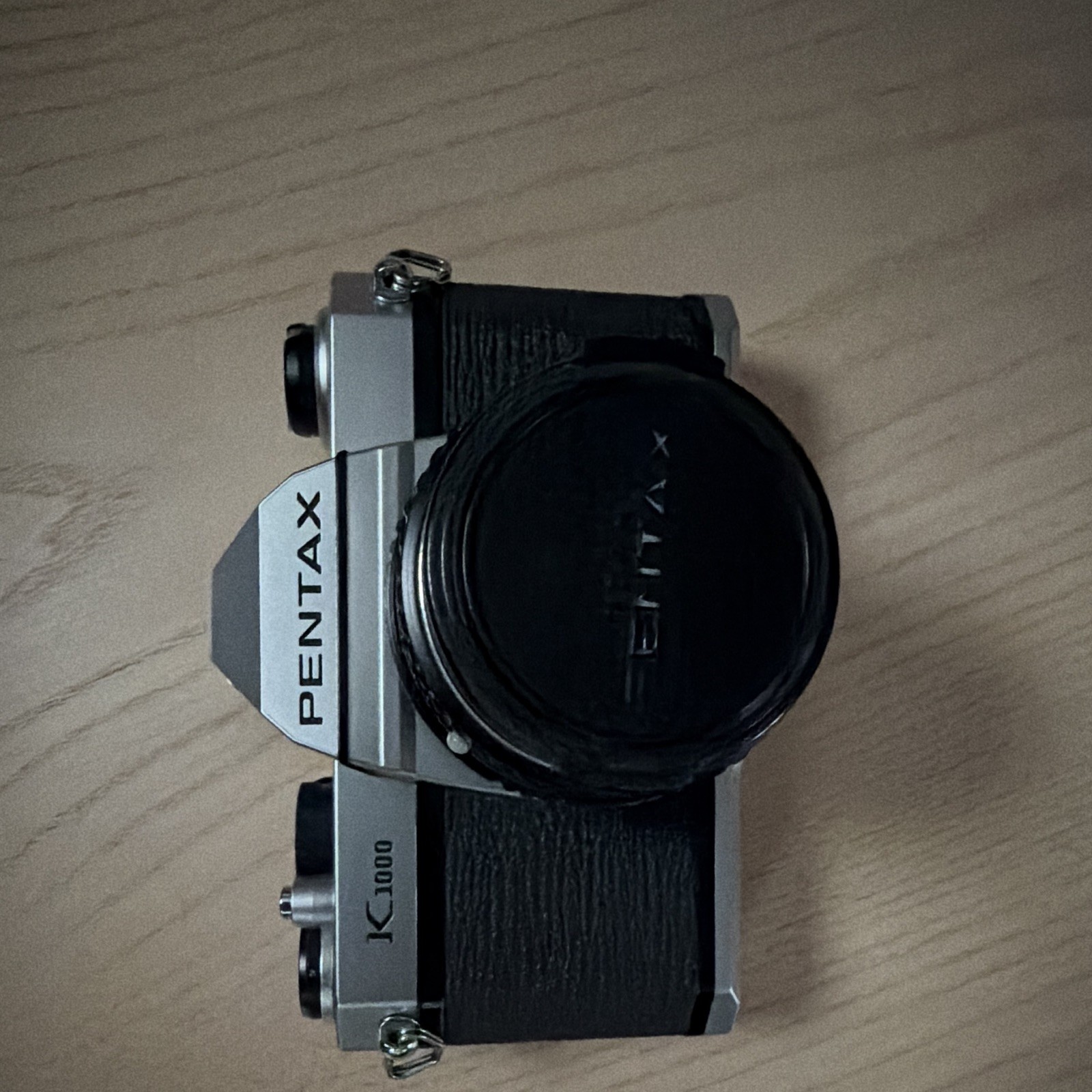 Pentax K1000 Silver 35mm SLR Film Camera w/ SMC Pentax-M 50mm f/1.7 Lens