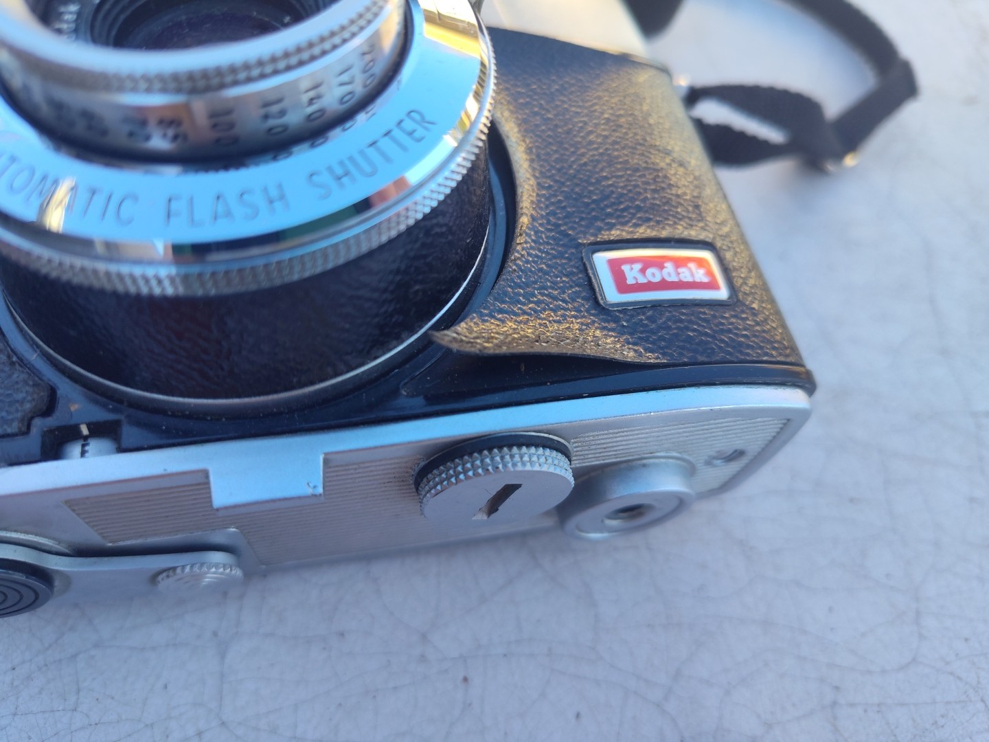 VTG Kodak Automatic 35F 35mm film camera Kodak Ektanar 44mm f:2.8mm lens