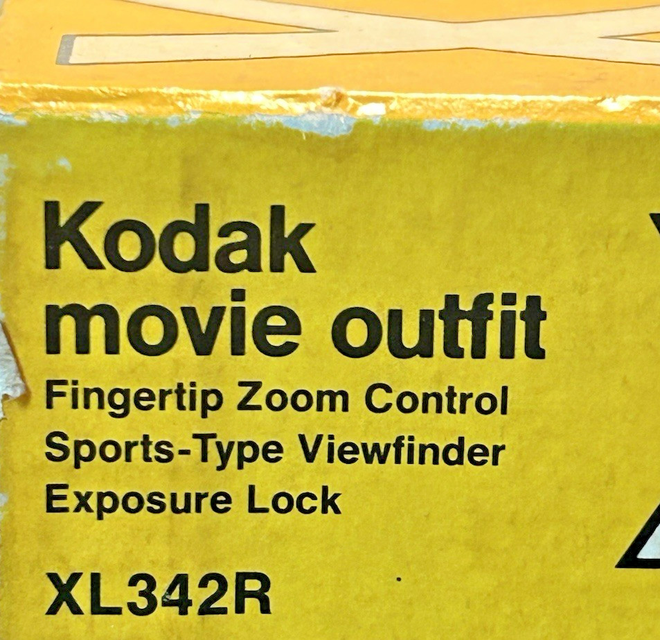 Kodak XL342 Movie Outfit 9-21mm f/1.2 Zoom Electric Eye Exposure Meter
