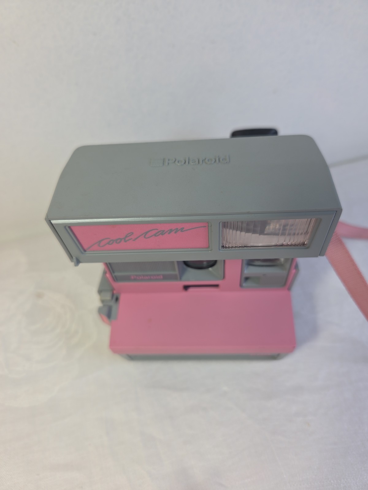 Polaroid 600 Cool Cam Pink Grey Vintage Instant Film Camera W/Flash