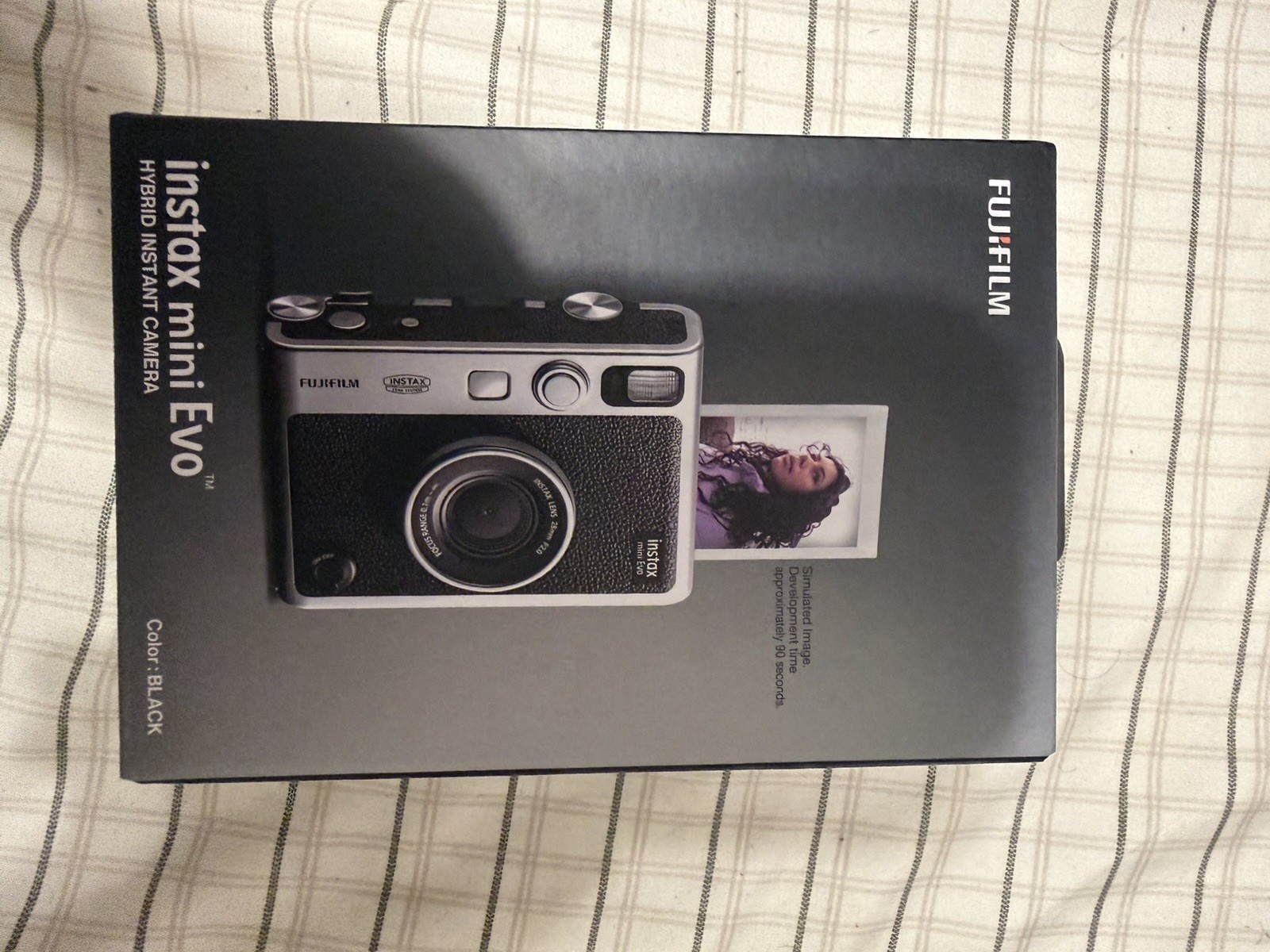 Fujifilm instax mini Evo Hybrid Instant Camera, Black (unopened box)