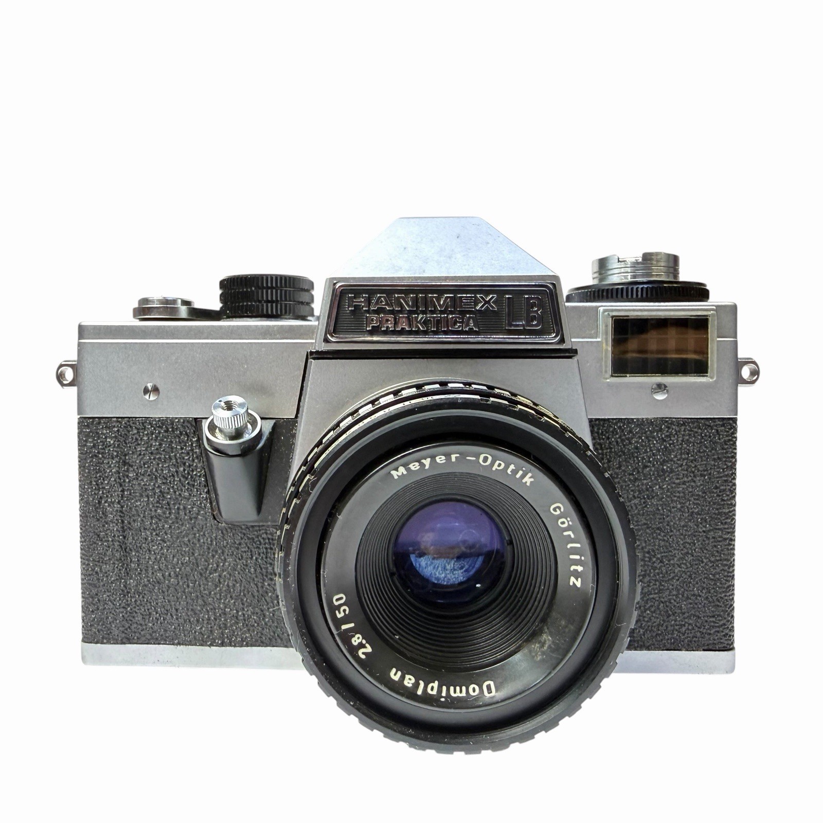 Vintage Pentacon Hanimex Praktica LB SLR 35mm Film w extra Lens + Flash TESTED