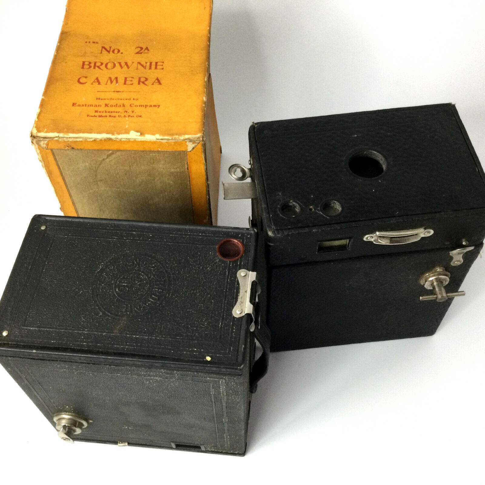 Kodak Brownie Camera No 2A Model C Patent 1916 Untested Sold As Is Lot of 2
