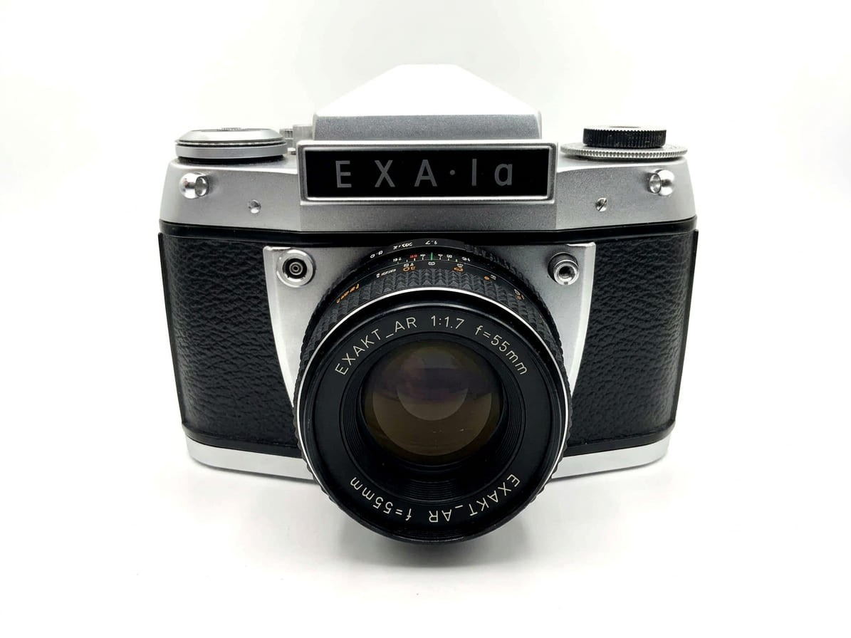 EasyBuy GbR Exa I a 35mm Good SLR Silver Kit: Prisma Exakta Ihagee + 55mm f/1,7