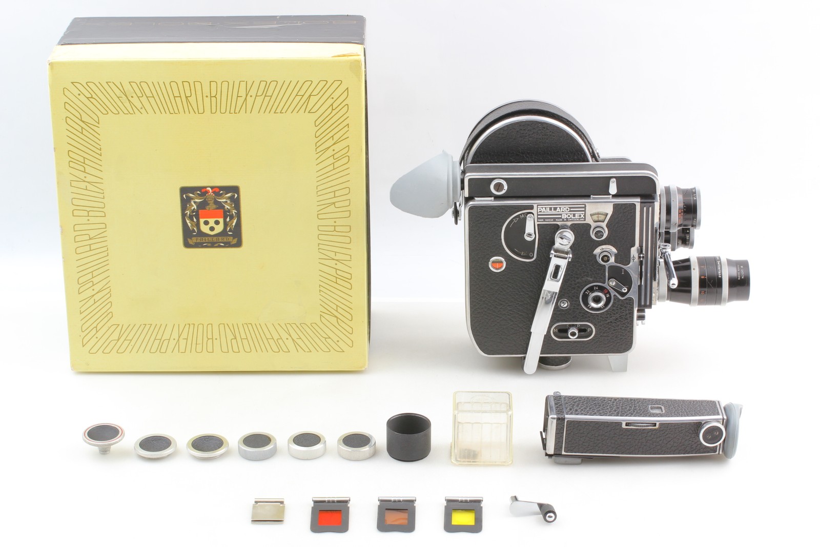 MINT Box Bolex H16 Reflex Rex-1 Cine Film Movie Camera Switar 3x Lens From JAPAN