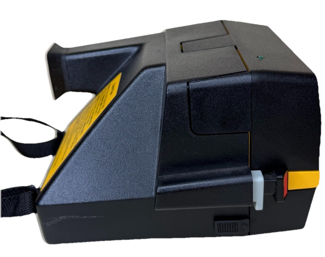 Vtg Polaroid Job Pro 600 Instant Film Camera Yellow Black Film Tested Working