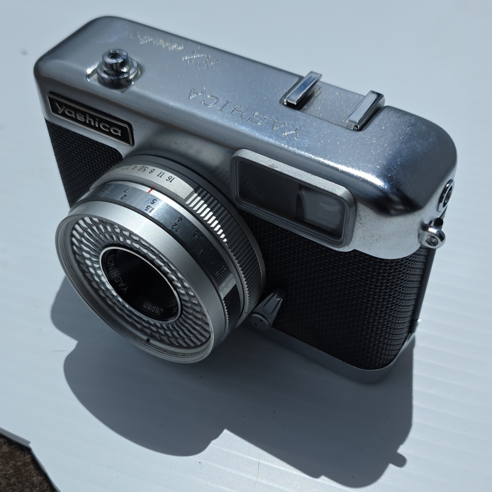 Yashica EZ-Matic 35mm Film Camera Silver w/ Yashinon 38mm f/2.7 Lens