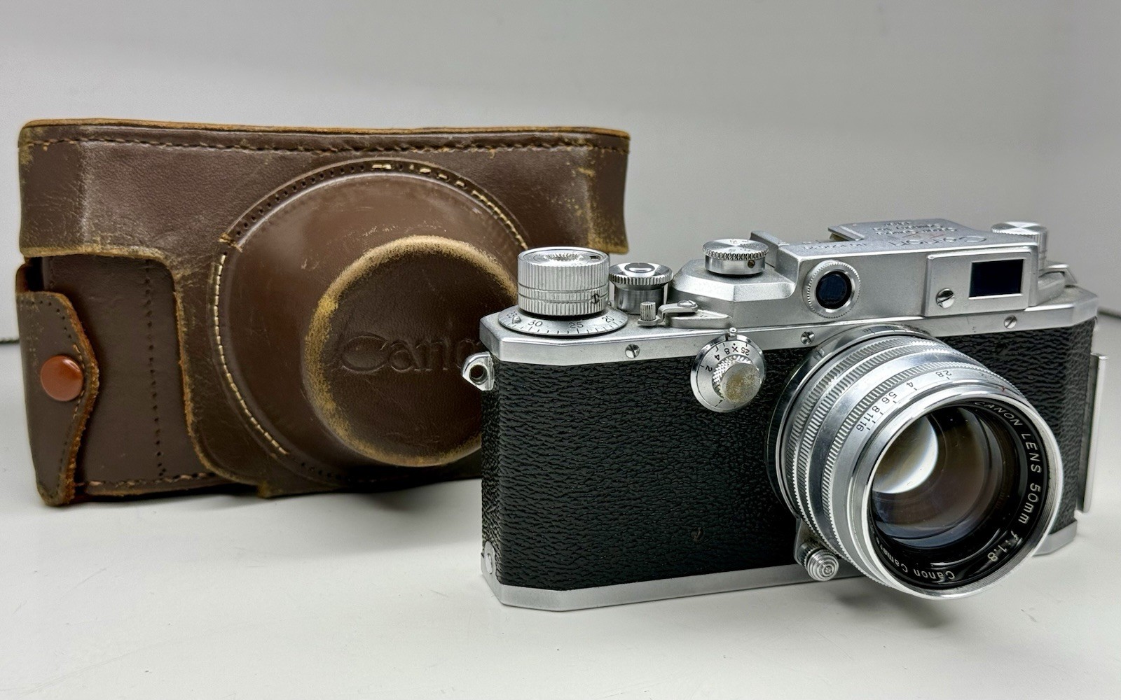 Vintage Canon EP Rangefinder 35mm Film Camera With Canon 50mm f/1.8 Lens & Case