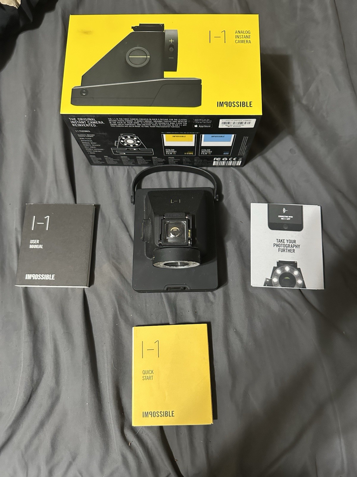 Impossible I-1 Analog Instant Camera, w/Box & Manuals (Tested & Working)