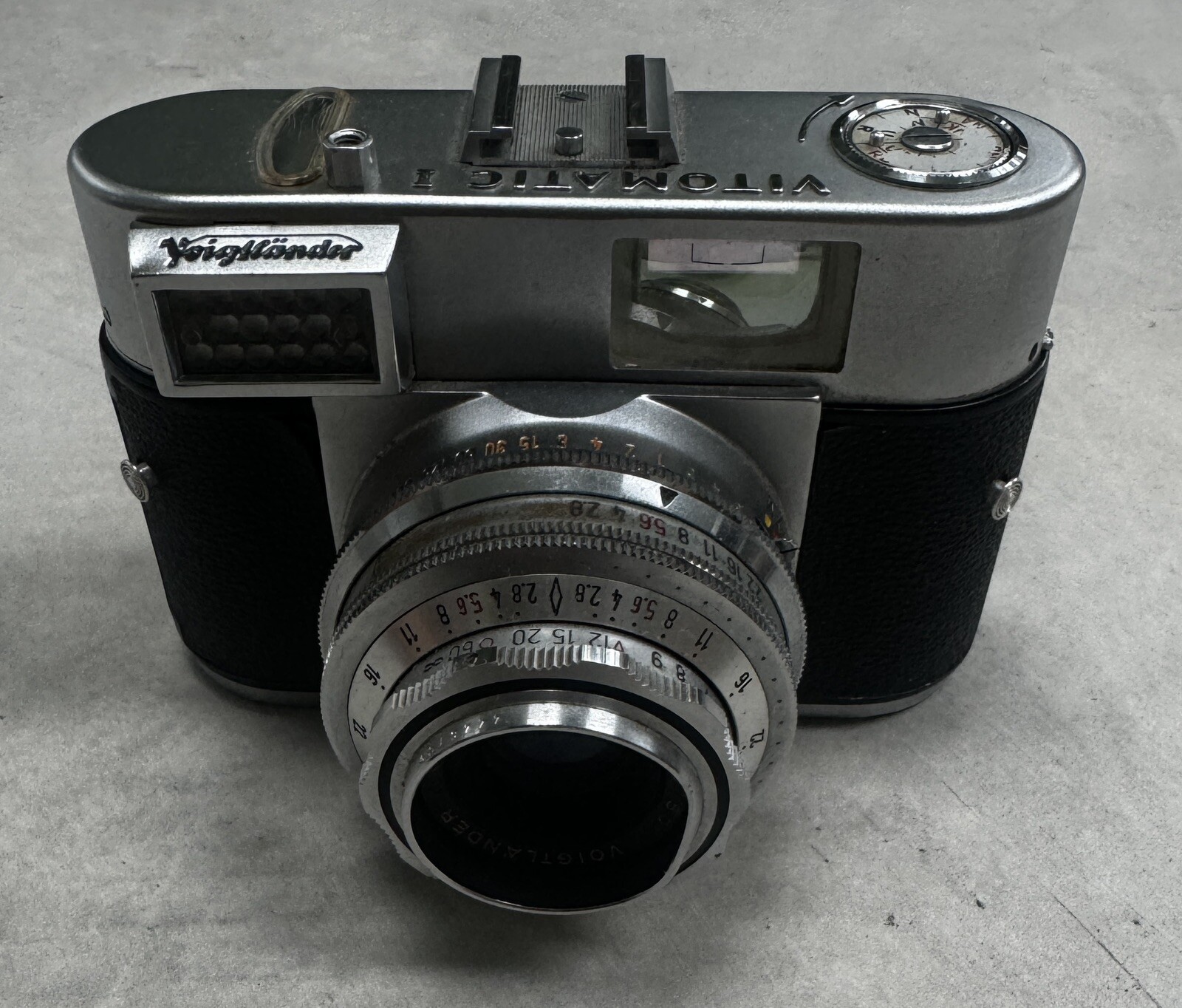 vintage voigtlander Vitomatic I 35mm Camera W/case 1:28/50 Lens West Germany