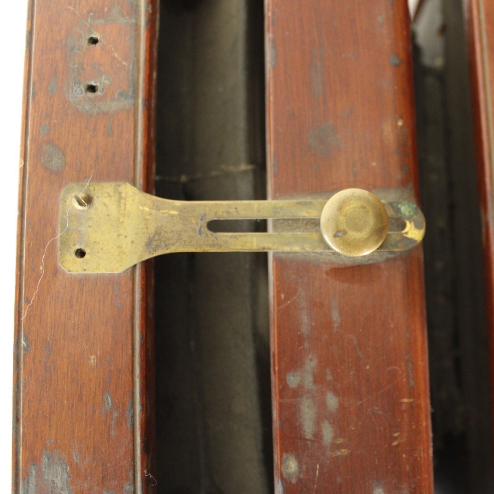 Vintage Antique 1800s Seneca View Box Camera Wood & Brass 16×9″ for Parts Repair