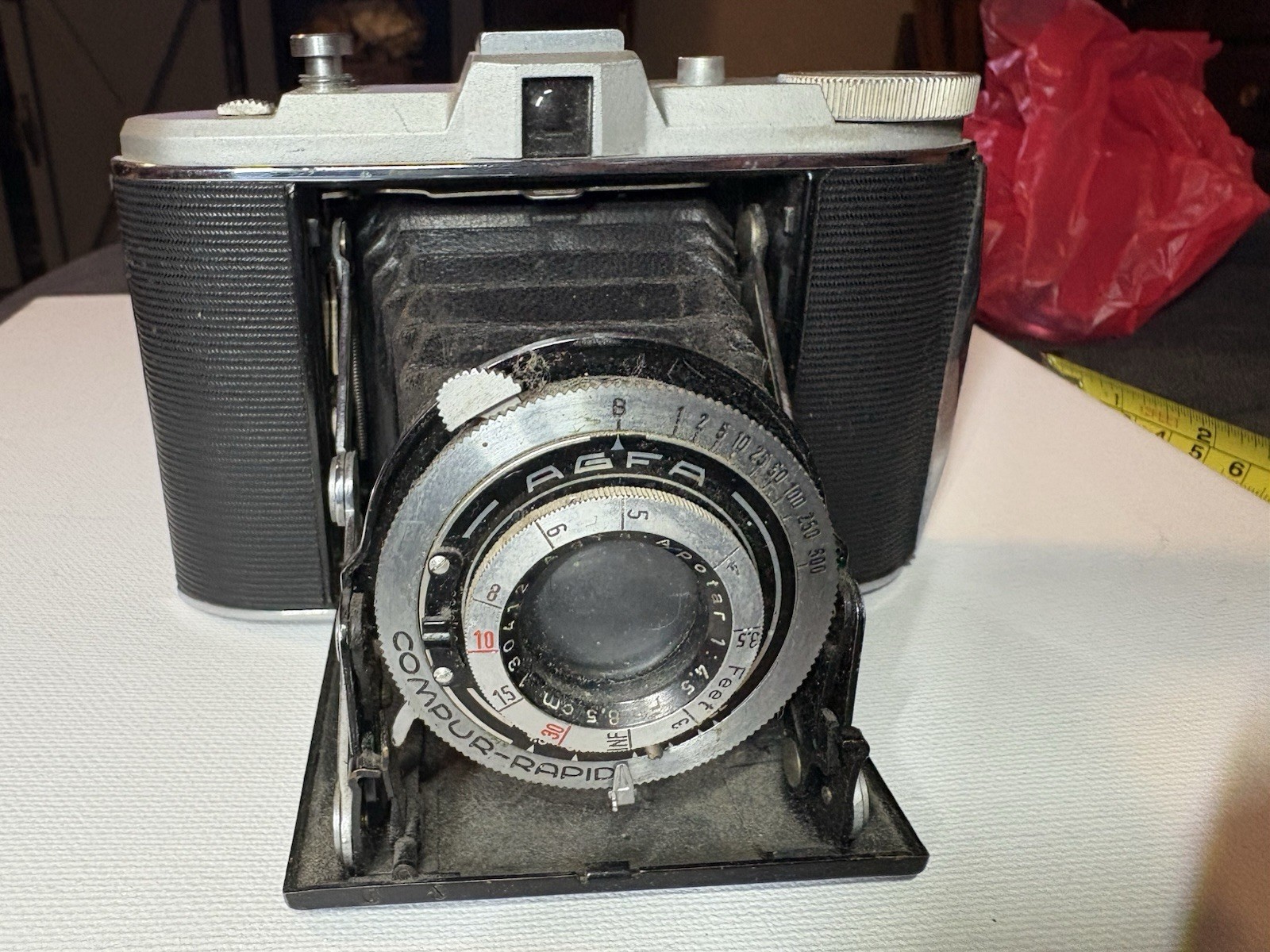 Agfa Isolette III – 120 Film Camera – Apotar Lens – Sold AS-IS Parts / Repair