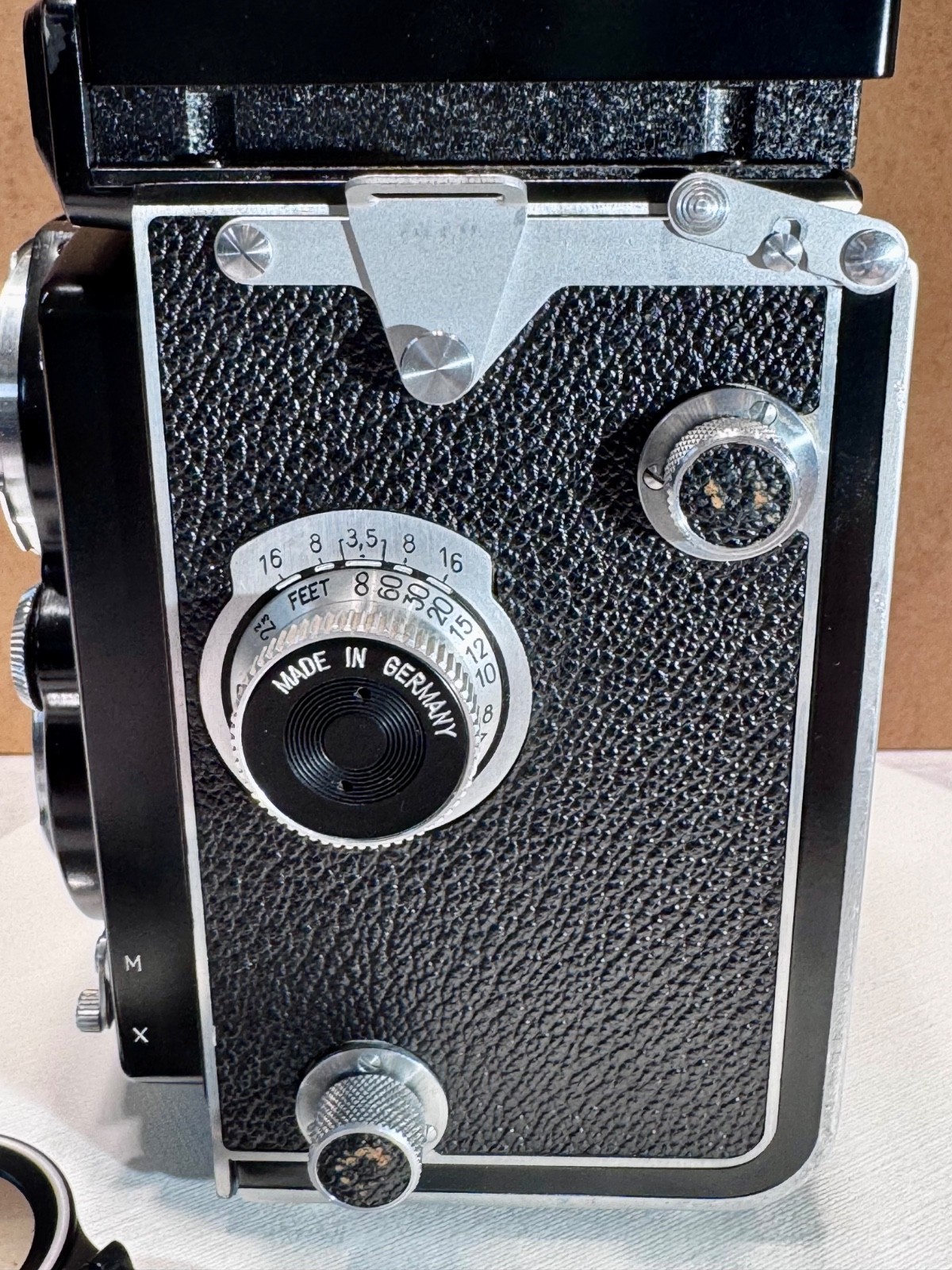 1951-1954 Original Rolleiflex 3.5A M-X Sync K4A 1:3.5/75mm w/Case & attachments