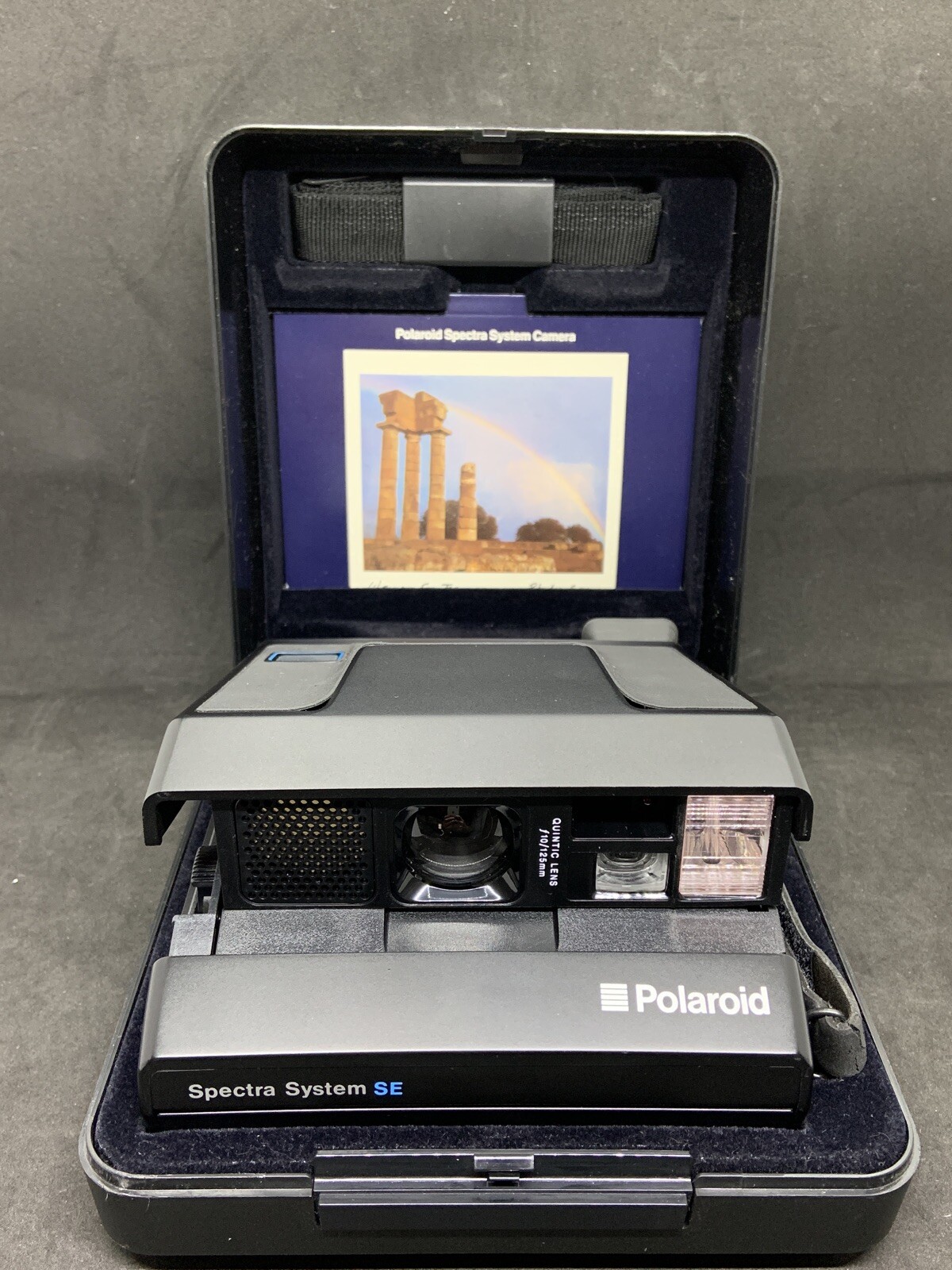 Mint Polaroid Spectra System SE Instant Film Camera w/ Box, Strap & Manual