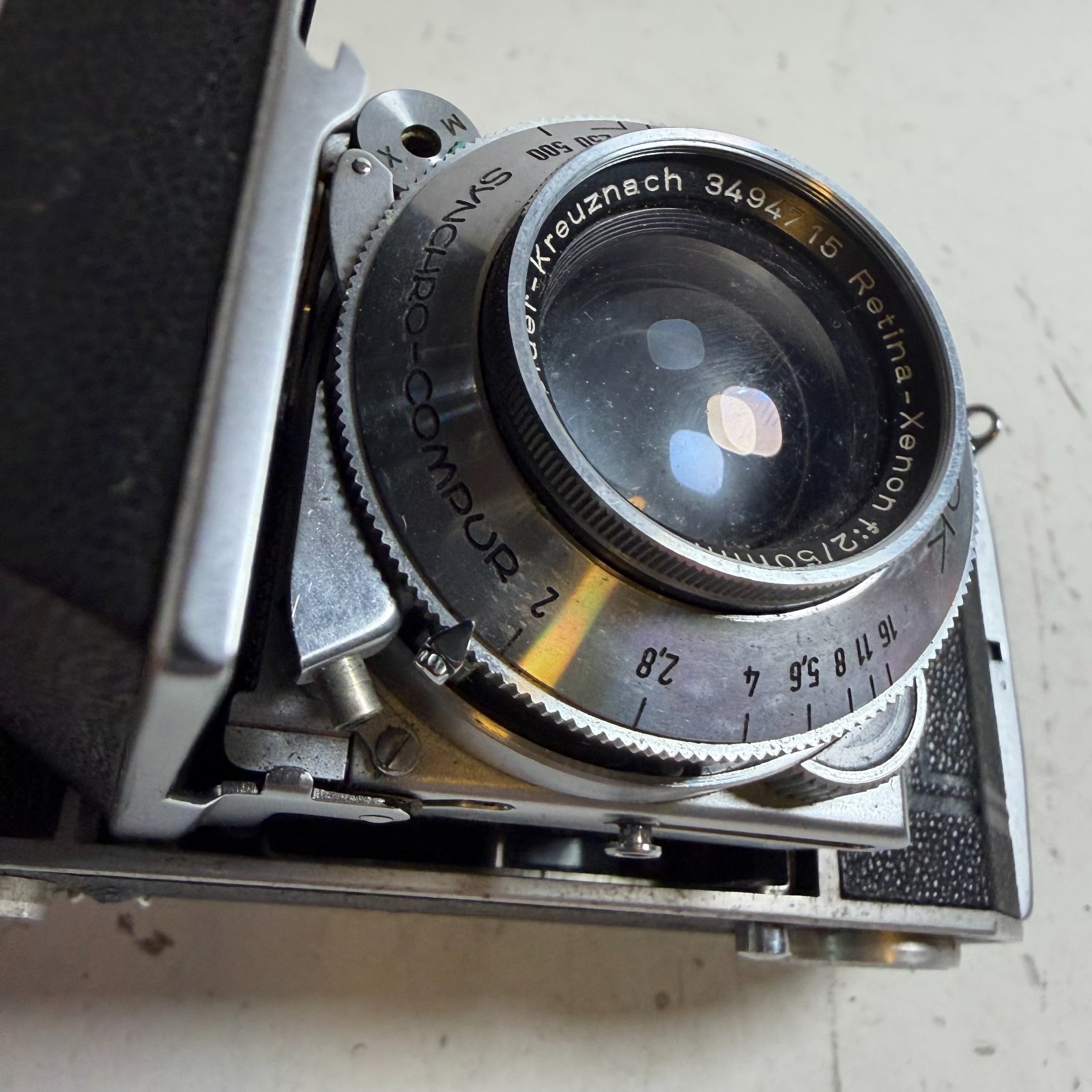 Vintage Kodak Retina IIa Black Compact 35mm Folding Rangefinder Camera