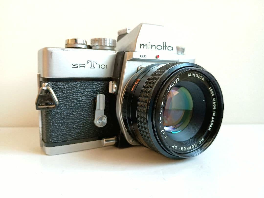 Minolta SR-T101 35mm SLR Film Camera with MC ROKKKOR-PF 1:1.7 f=50mm Lens JP