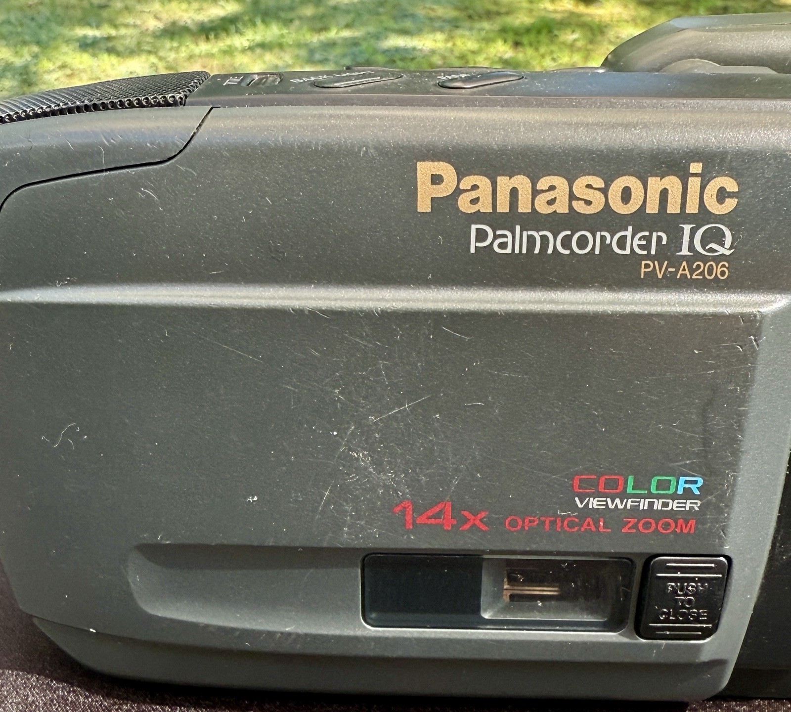 Panasonic Palmcorder IQ PV-A206 VHS-C Camcorder 14x Zoom Vintage Untested Parts