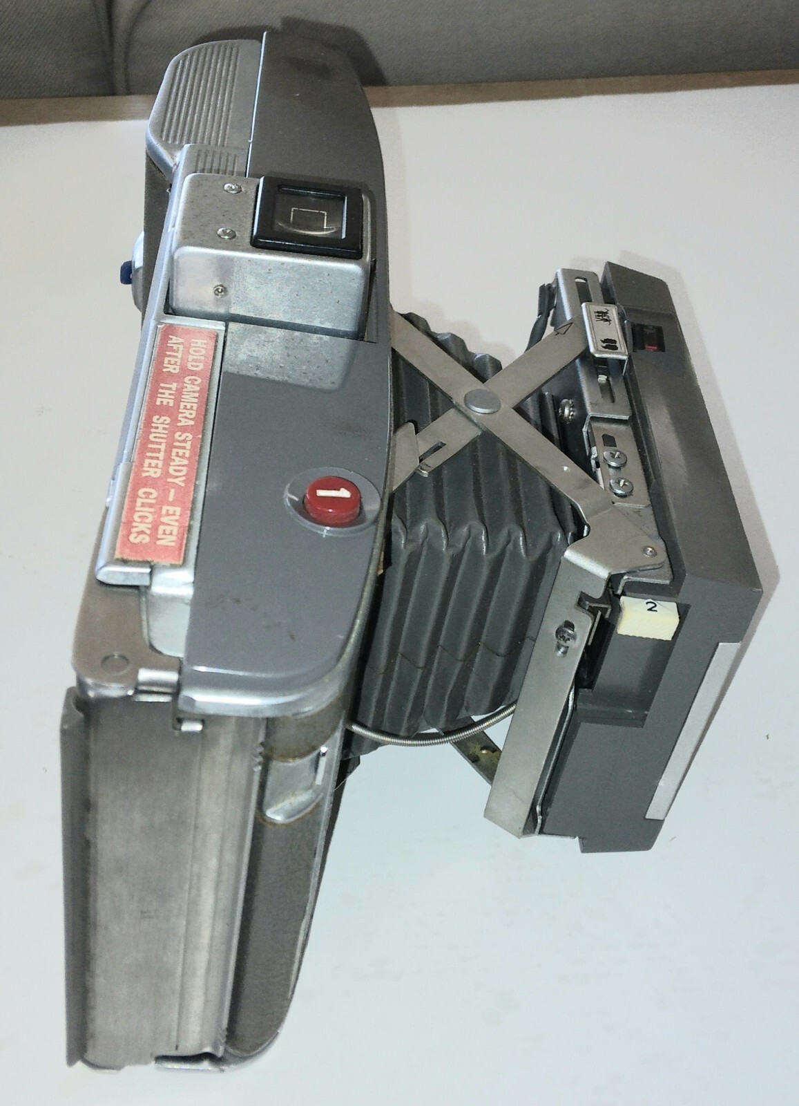 Vintage 1960’s POLAROID Folding Land Camera MODEL J66 – Untested
