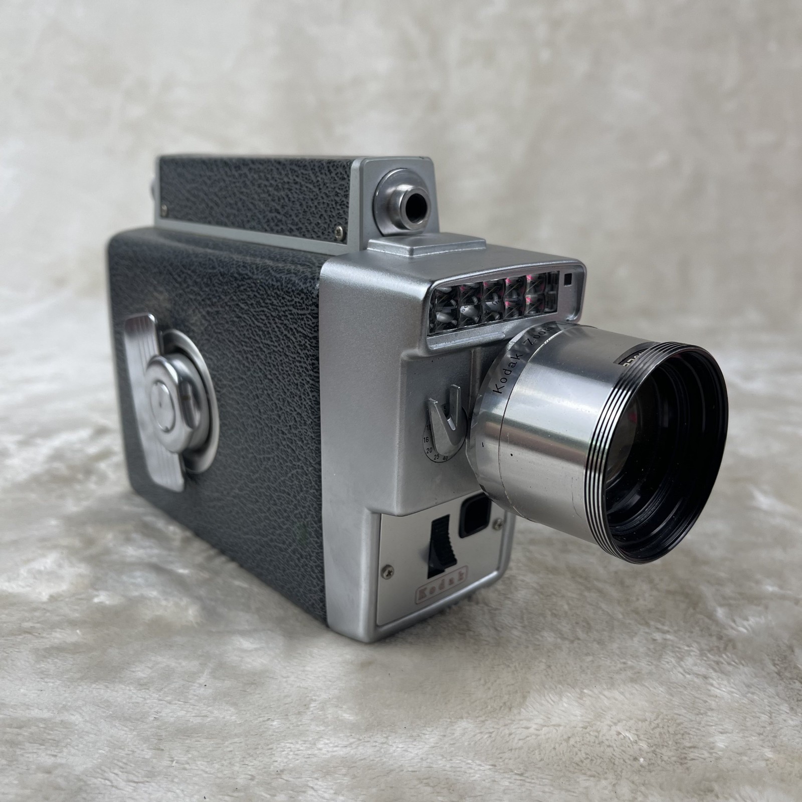 1960s Vintage Kodak Zoom 8 Camera Leather Case Decor
