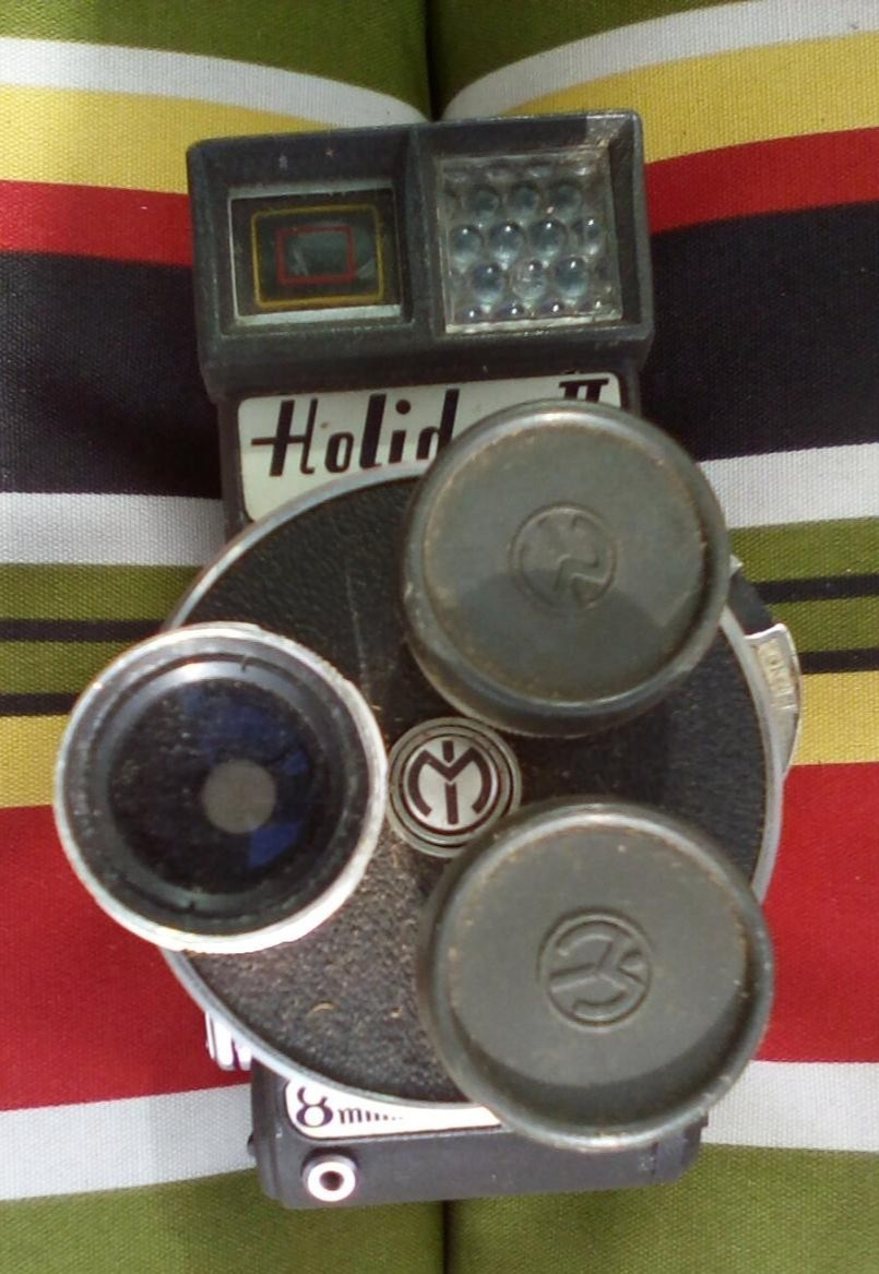 VTG MANSFIELD 8MM MOVIE CAMERA W/3 LENSES HOLIDAY II UNTESTED JAPAN