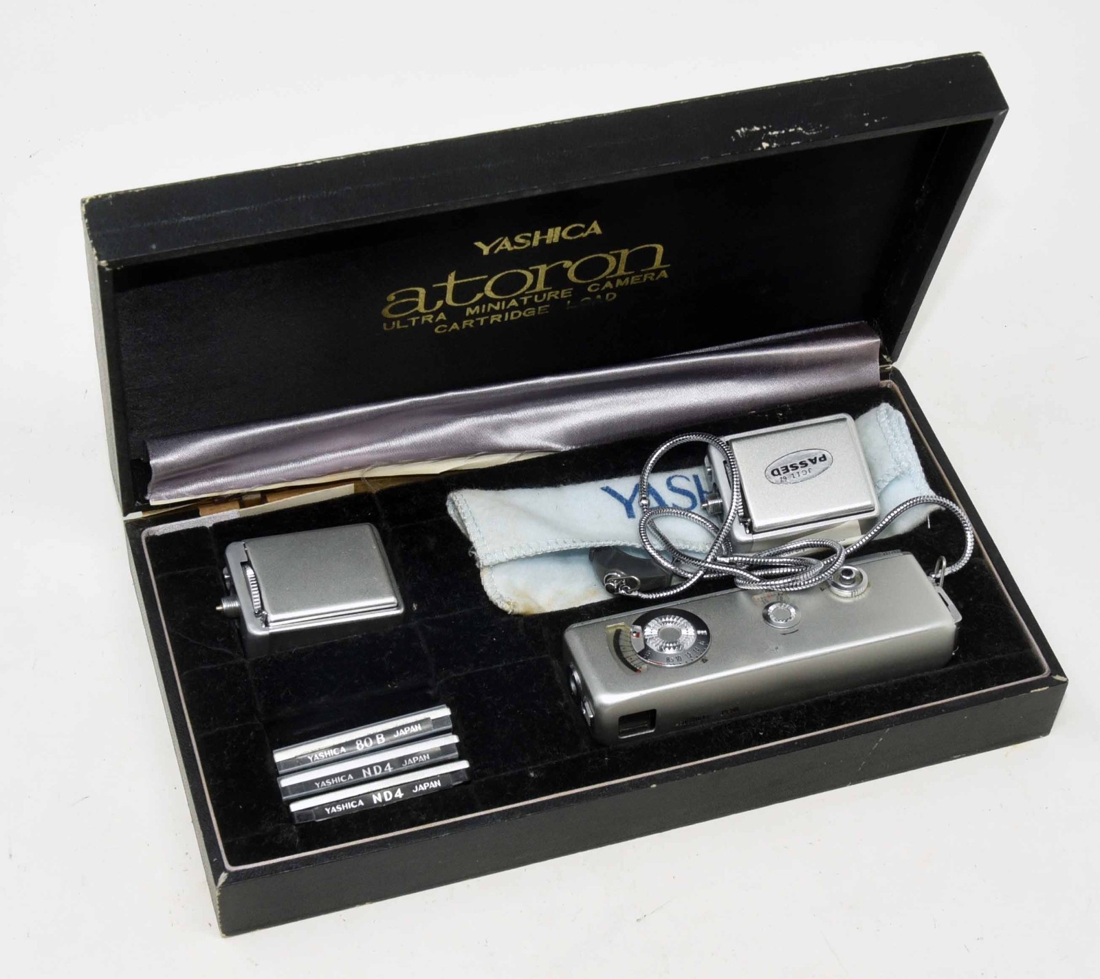 Vintage Yashica Atoron Mini Camera with Extras
