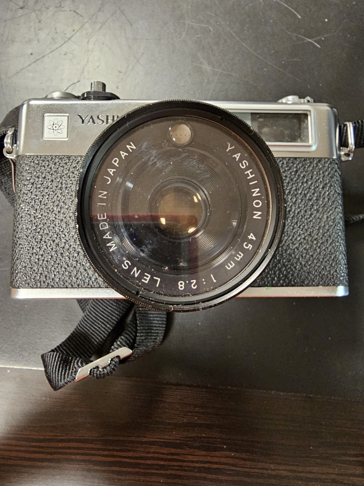 Vintage Yashica MG-1/35mm Camera UNTESTED-FOR PARTS ONLY – with original Manual