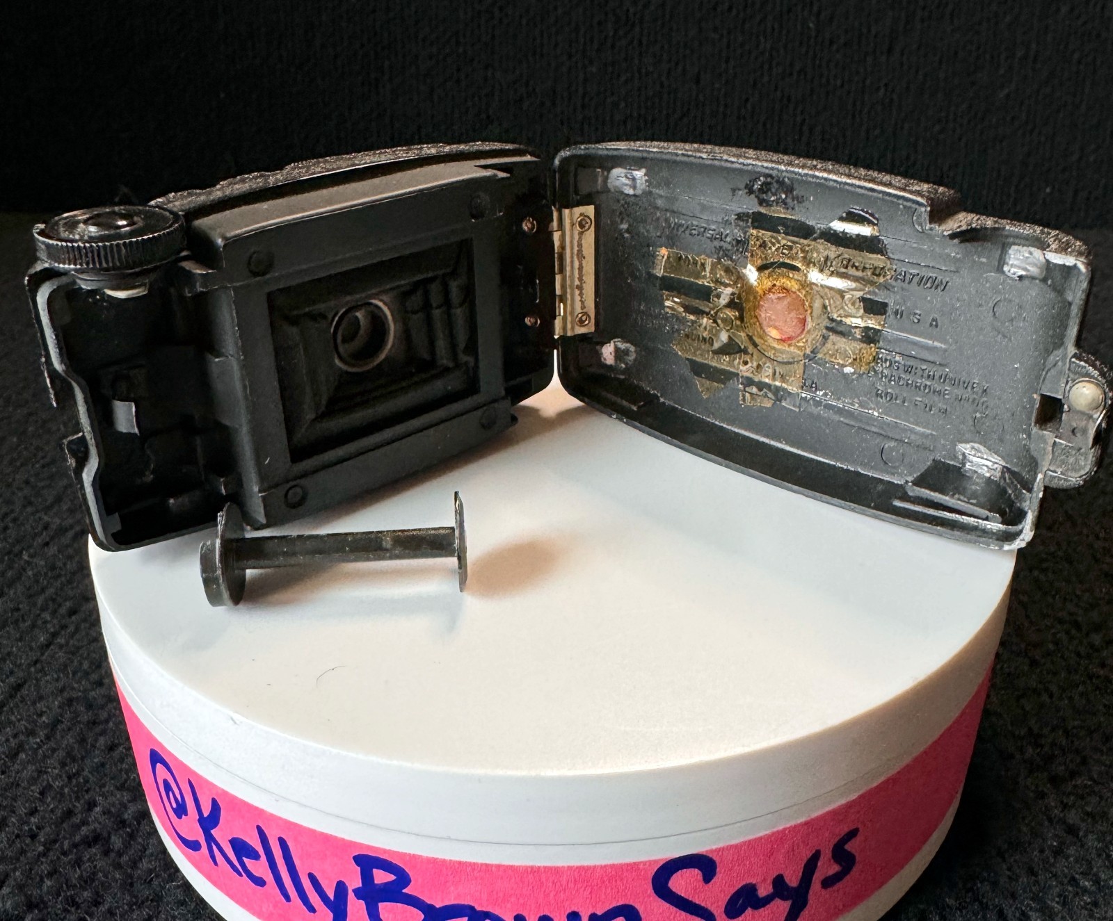 Vintage Univex model AF-2 miniature film CAMERA not working FOR DISPLAY