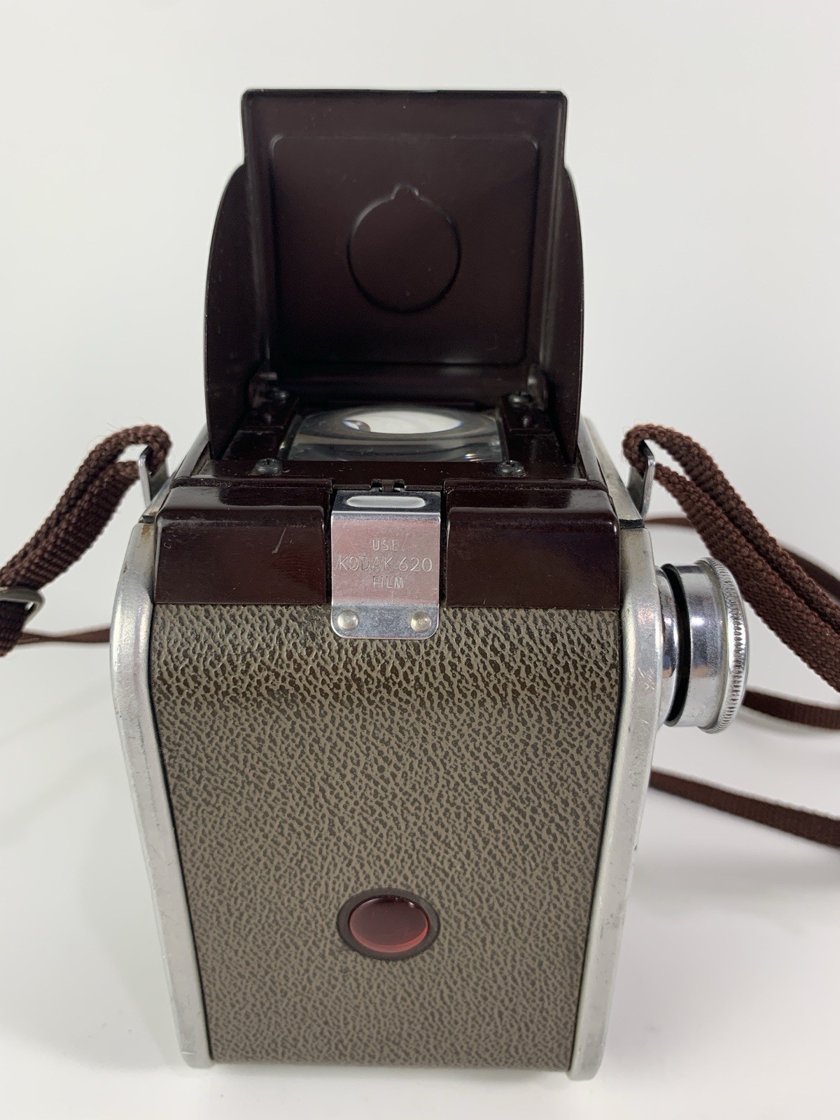Vintage Kodak Duaflex IV Camera w/Kodet Lens & Strap – Untested, Working Shutter