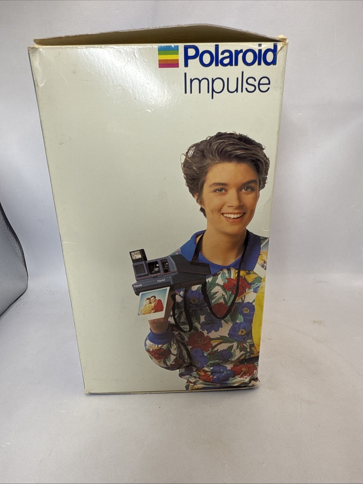Polaroid Impulse Flash Instant Camera Black Gray Photography Vtg 80s 90s
