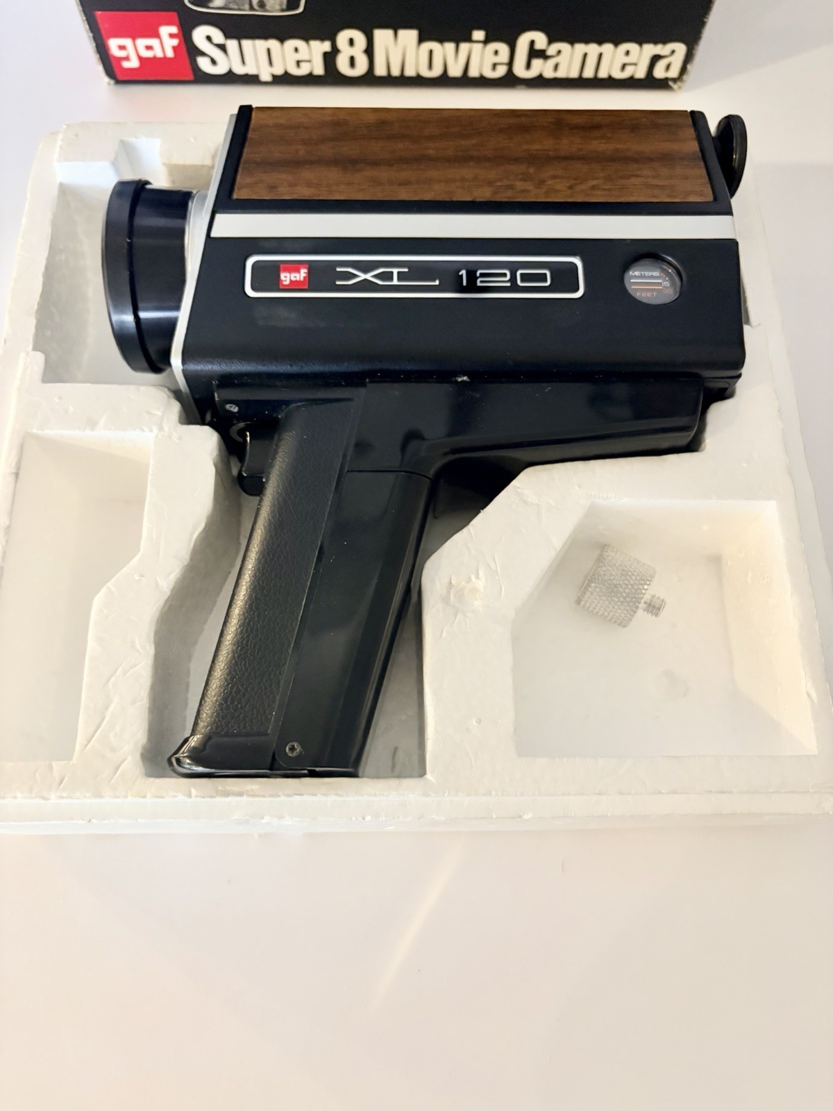 Vintage 1970s GAF XL 120 Super 8 Movie Camera W/ Original Box/Manual UNTESTED