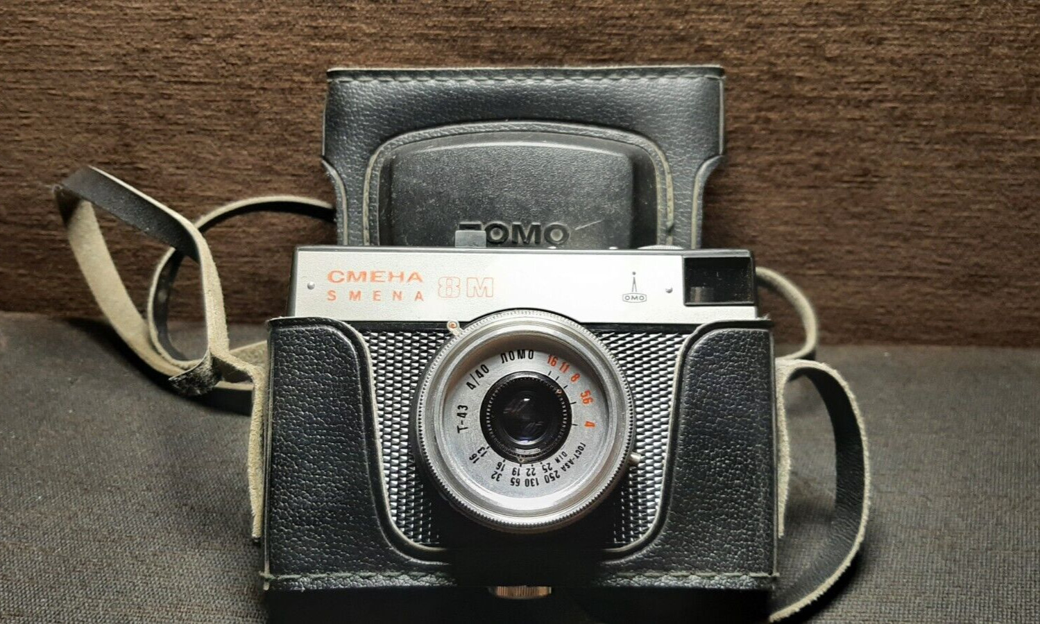 Lomo Smena 8M Camera 35mm Lomography with case Soviet USSR. T-43 Lens