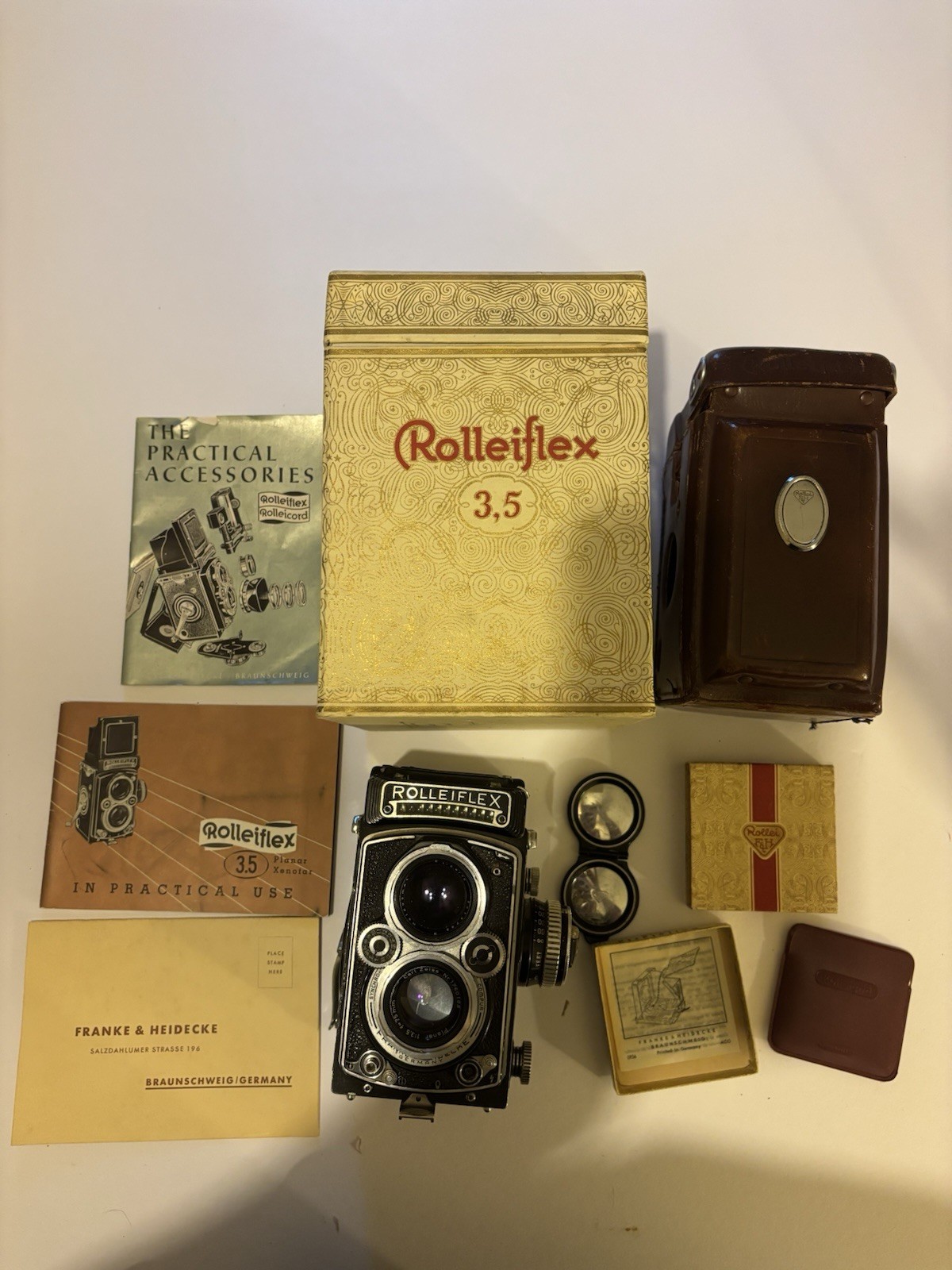 Rolleiflex 3.5E TLR Film Camera Zeiss, Planar 75mm