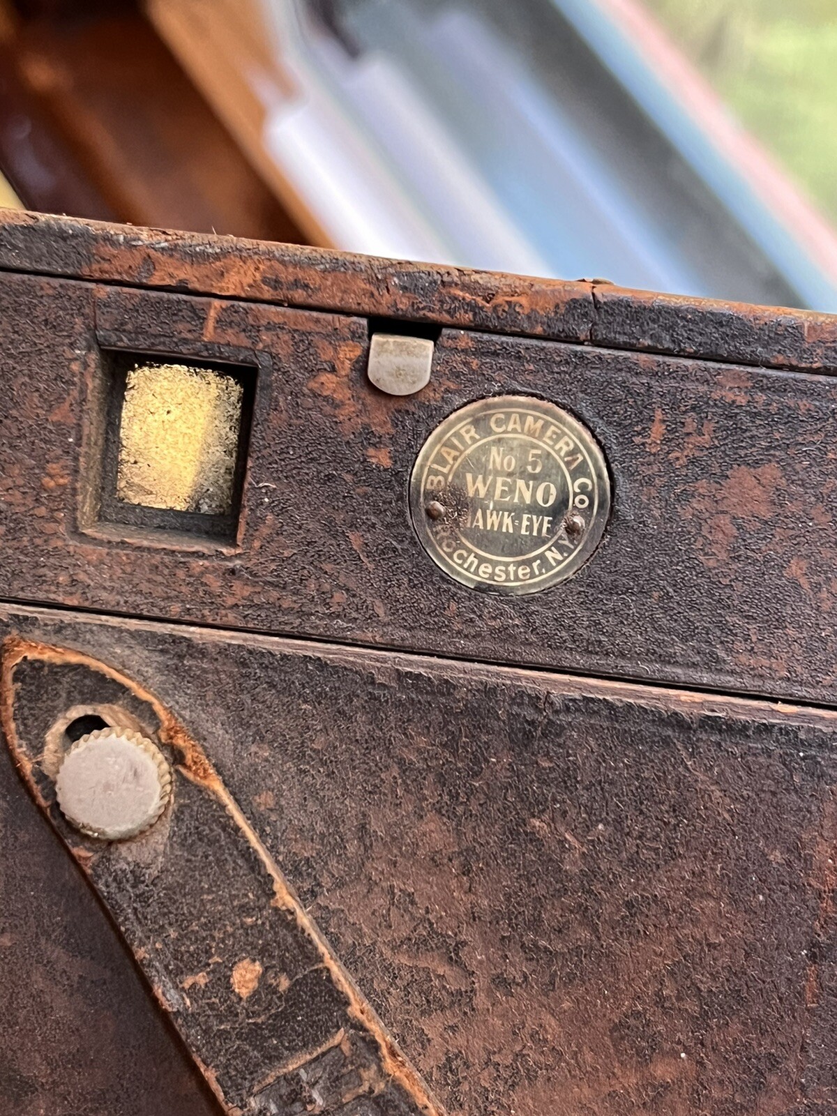Antique Blair No. 5 Weno Hawkeye Film Box Camera Rochester New York