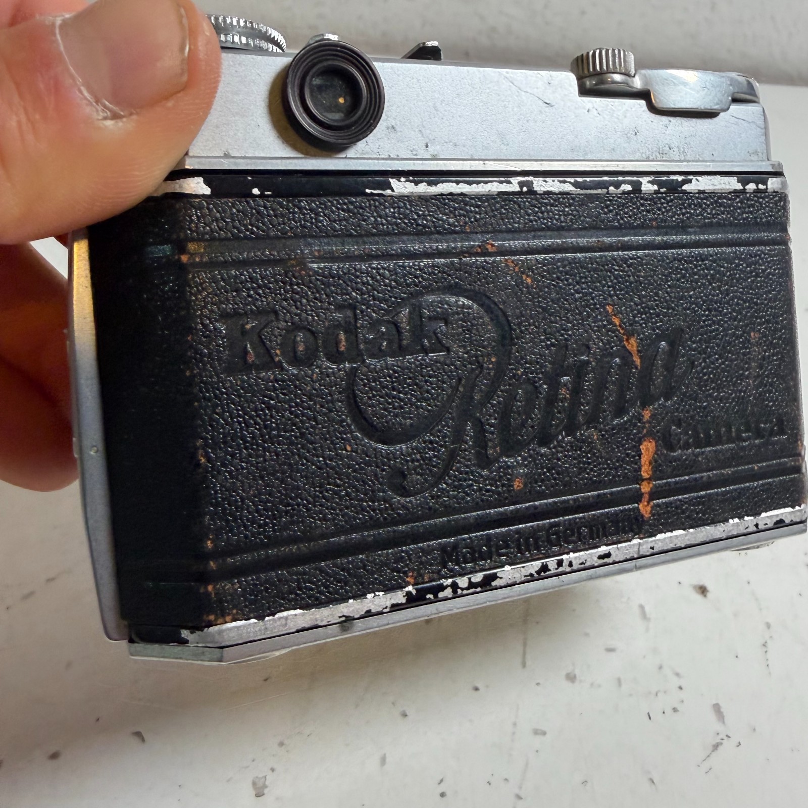Vintage Kodak Retina IIa Black Compact 35mm Folding Rangefinder Camera