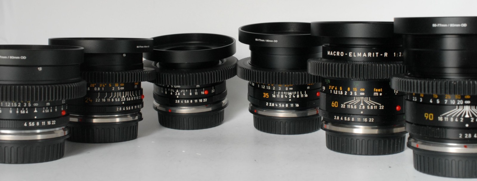 Leica R Cine Lens Set – 6x Primes – EF Mount – discount on request – 2946