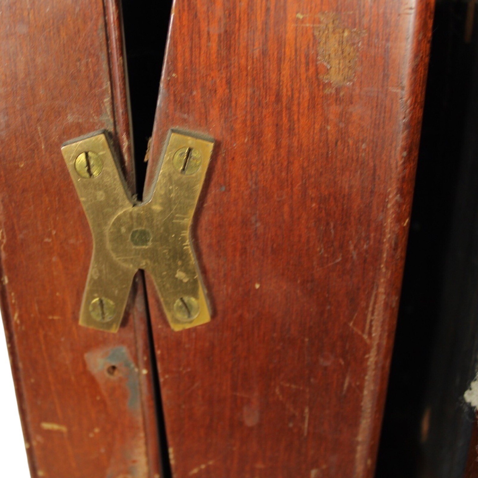 Vintage Antique 1800s Seneca View Box Camera Wood & Brass 16×9″ for Parts Repair