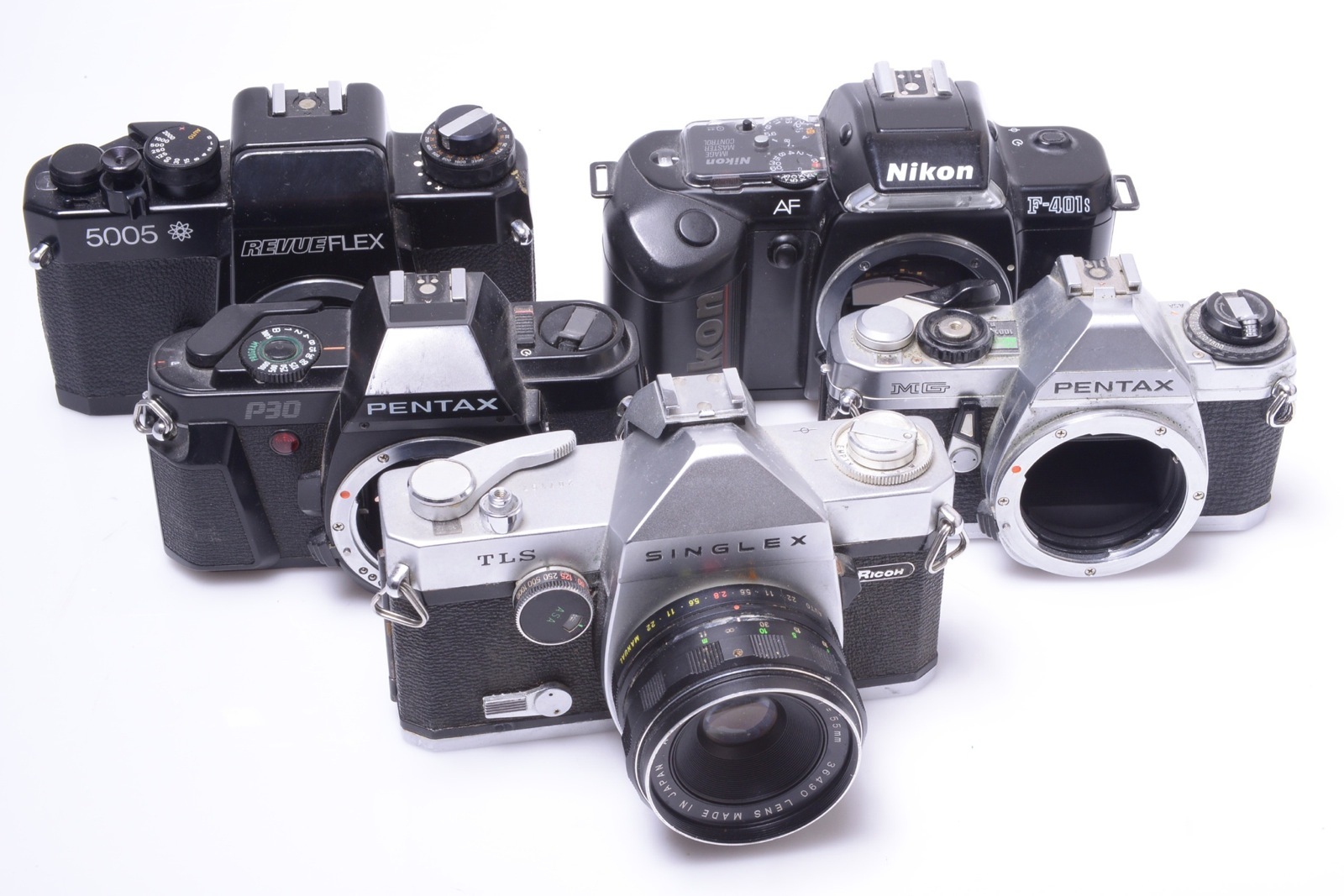 ✅ NIKON, PENTAX, RICOH, REVEUFLEX SLR CAMERAS. PARTS OR REPAIR