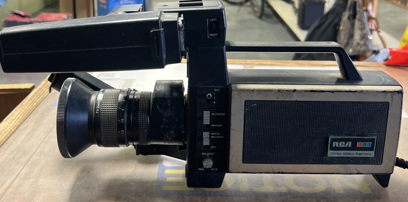 Vintage RCA from 1980 Color Video Camera Model CC007 UNTESTED Retro