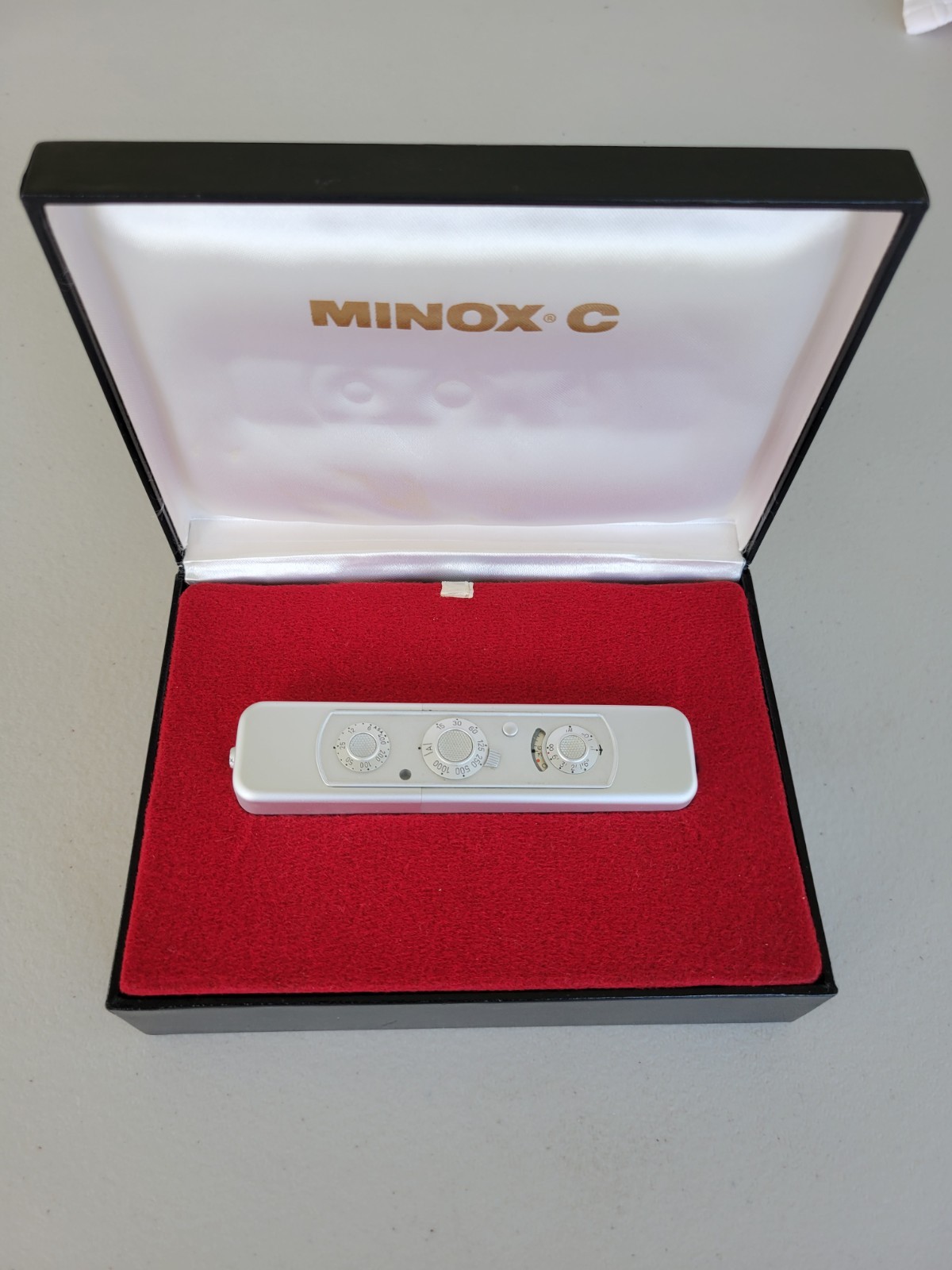 Minox Model ‘C’ Compact Subminiature Film Spy Camera, 1:3.5 / 15mm w Accessories