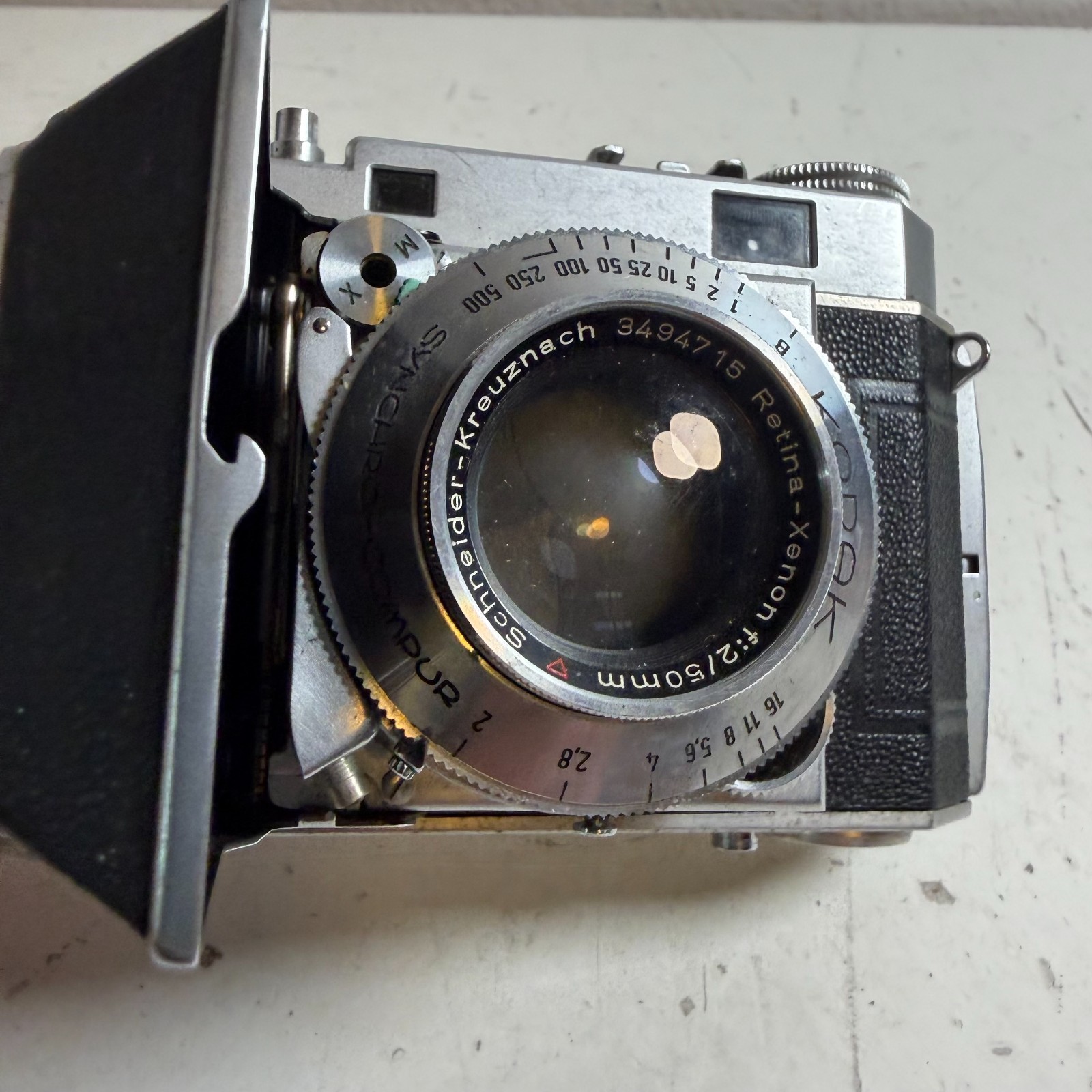 Vintage Kodak Retina IIa Black Compact 35mm Folding Rangefinder Camera