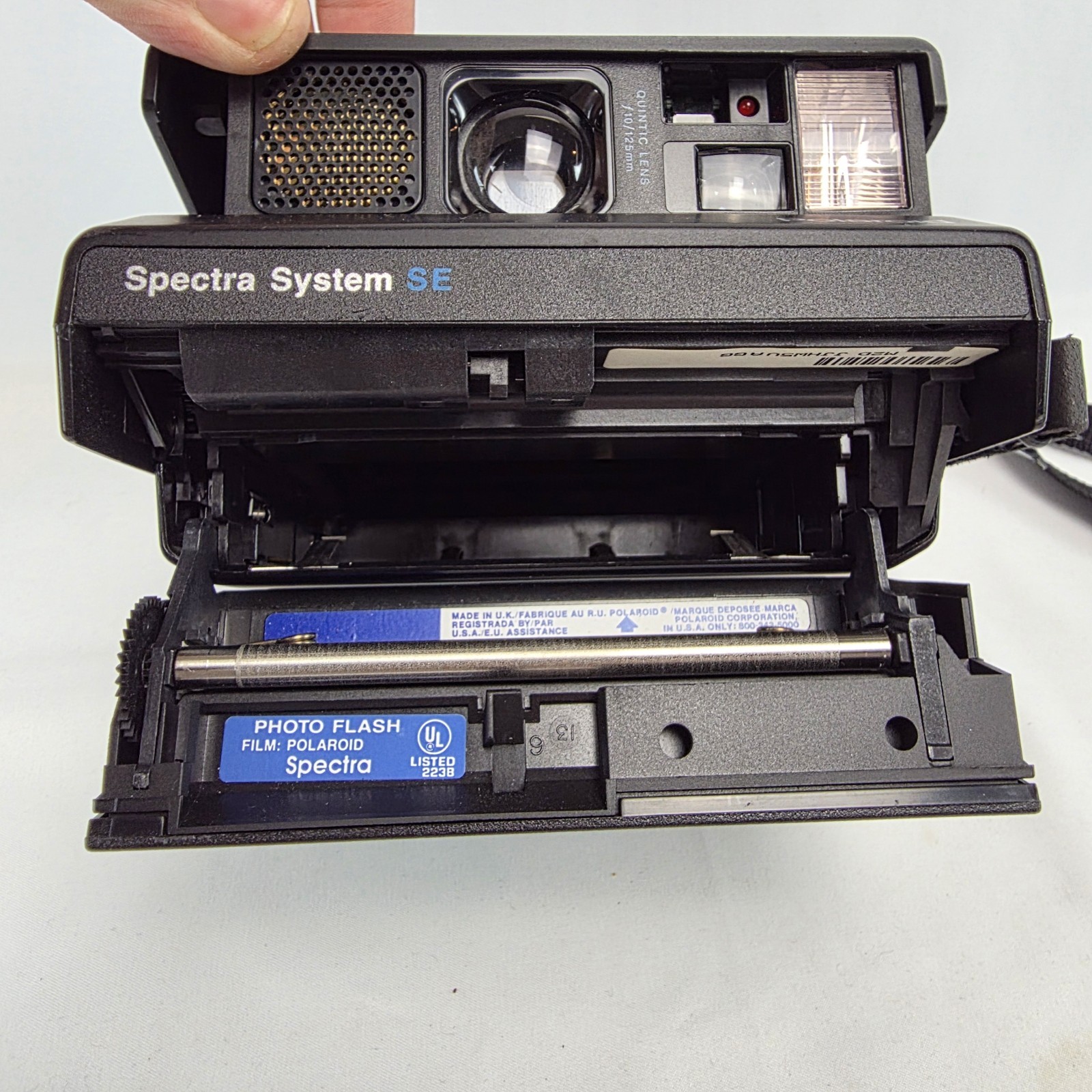 Polaroid Spectra System SE Instant Film Camera w/ Filters, F112 Lens, Bag, Etc.