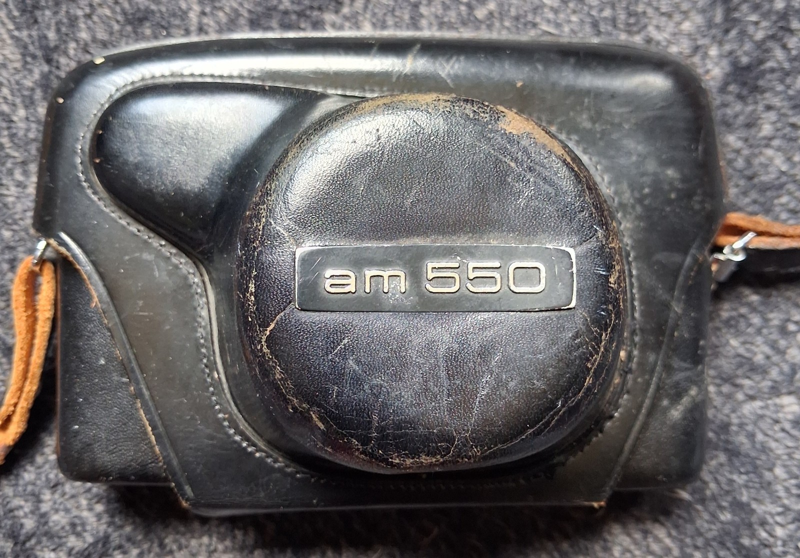 Wards AM 550 Vintage Black 35mm Film Camera w/ Case Strap, 47mm Lens