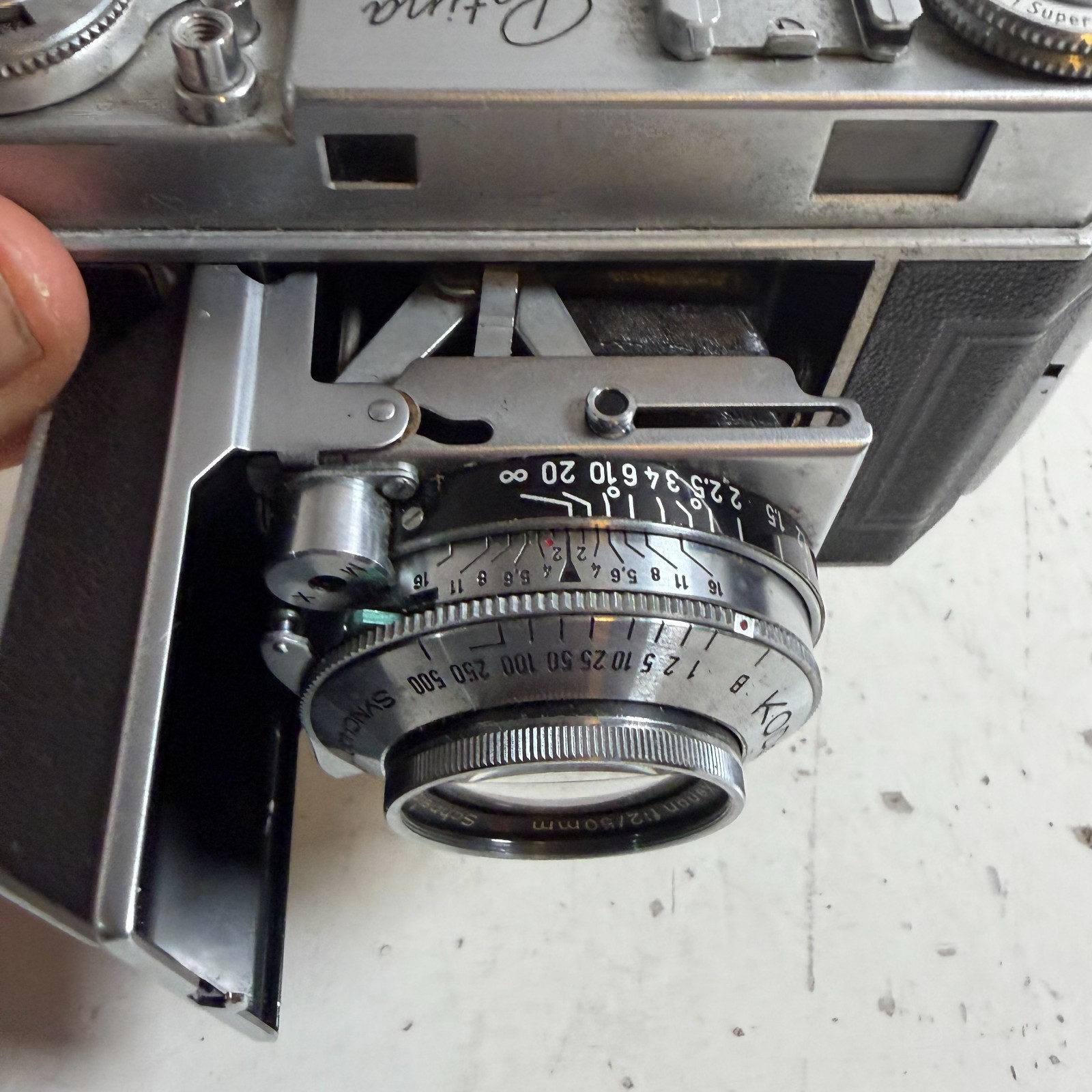 Vintage Kodak Retina IIa Black Compact 35mm Folding Rangefinder Camera