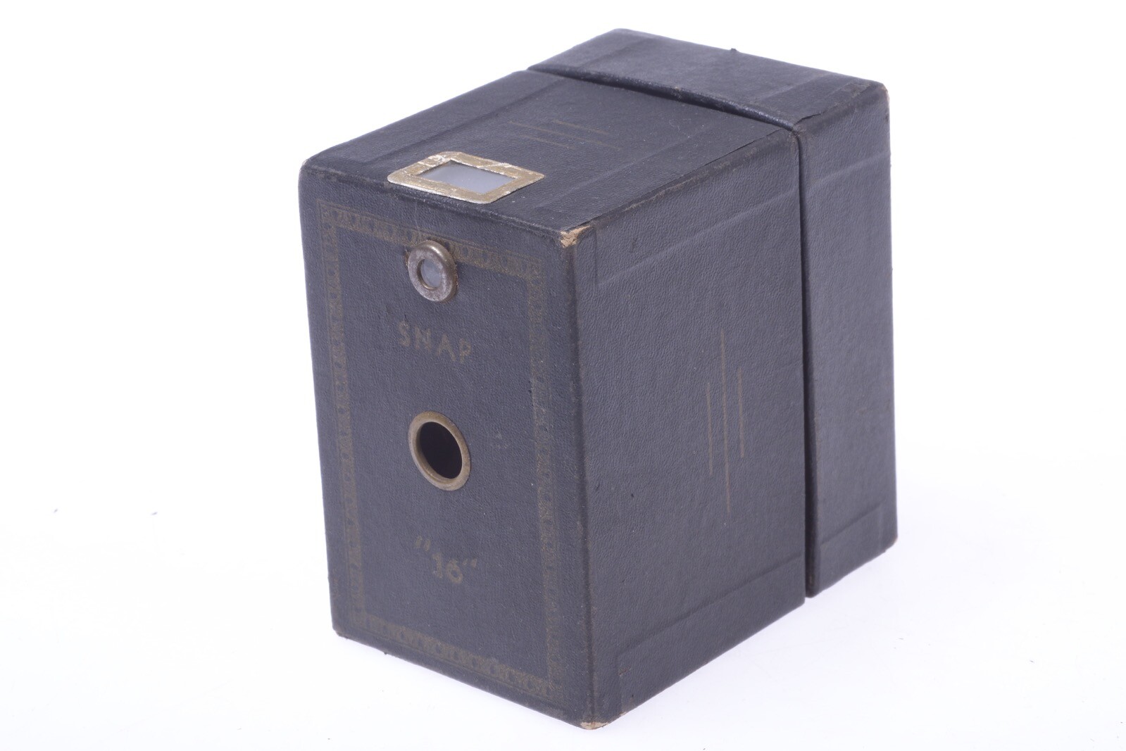 ✅ UNBRANDED SNAP 16 BOX CAMERA 3X4CM ON 127 ROLL FILM CARDBOARD MENISCUS LENS