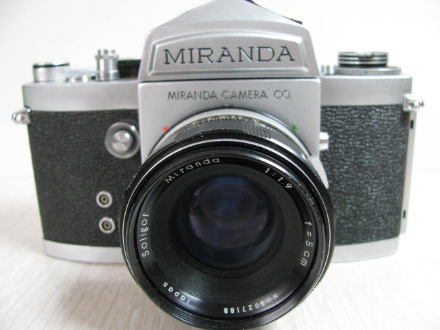 Miranda F 685048 Vintage 35mm Camera Soligor f=5 cm 1:19 Lens+ Beg Tested #305